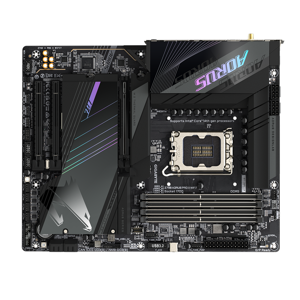 GIGABYTE Z790 AORUS PRO X ATX WIFI7 Mainboard Sockel 1700 USB-C/HDMI/USB3.2