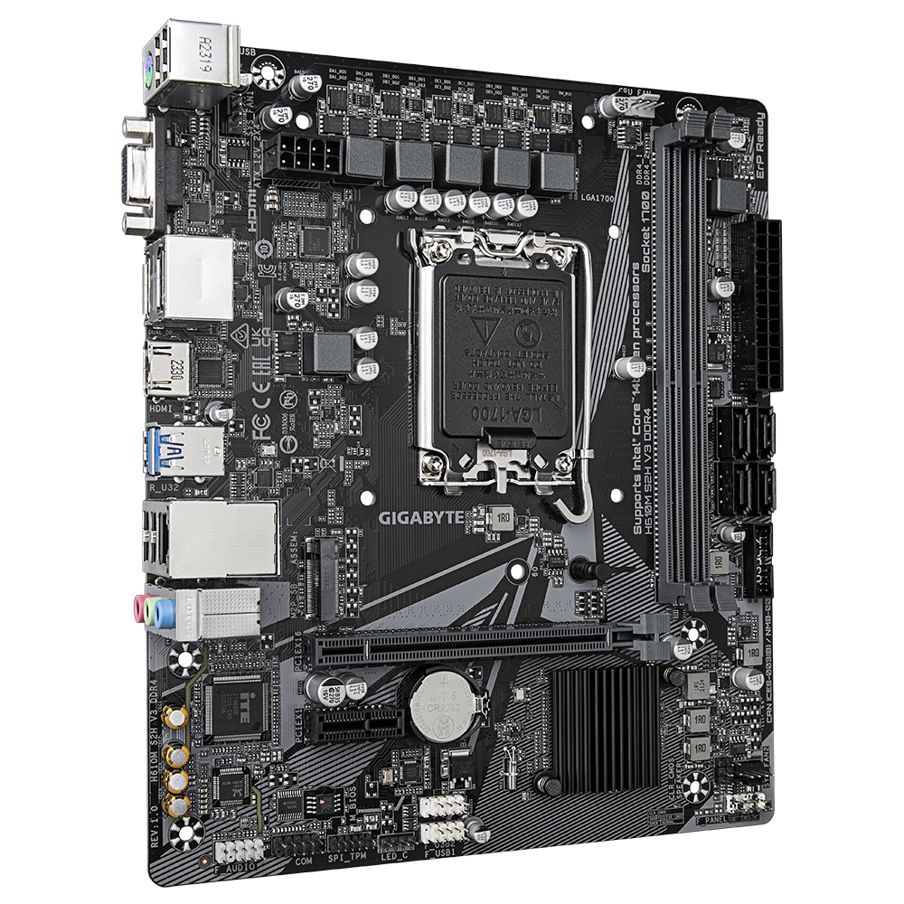 Gigabyte H610M S2H V3 mATX Mainboard Sockel 1700 HDMI/VGA/2xDP