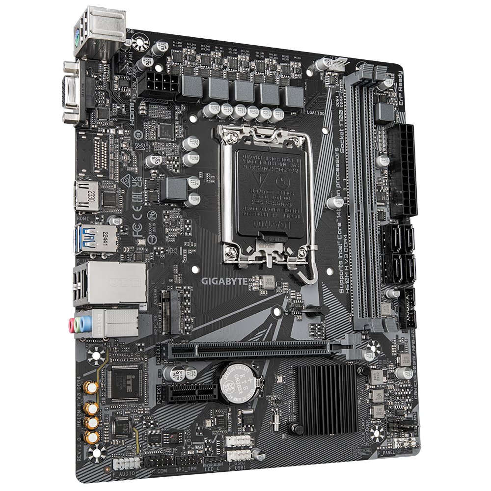 Gigabyte H610M H V3 mATX Mainboard Sockel 1700 HDMI/VGA