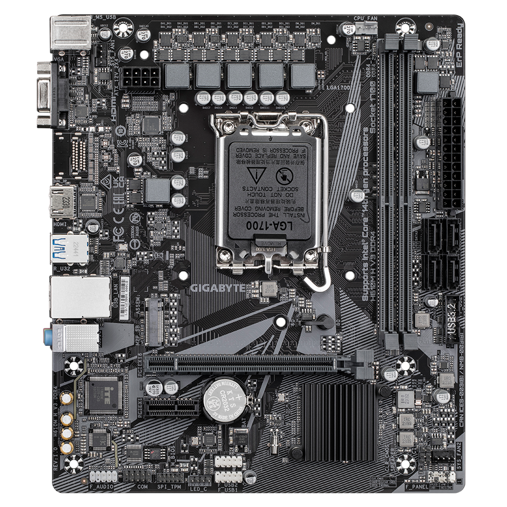 Gigabyte H610M H V3 mATX Mainboard Sockel 1700 HDMI/VGA