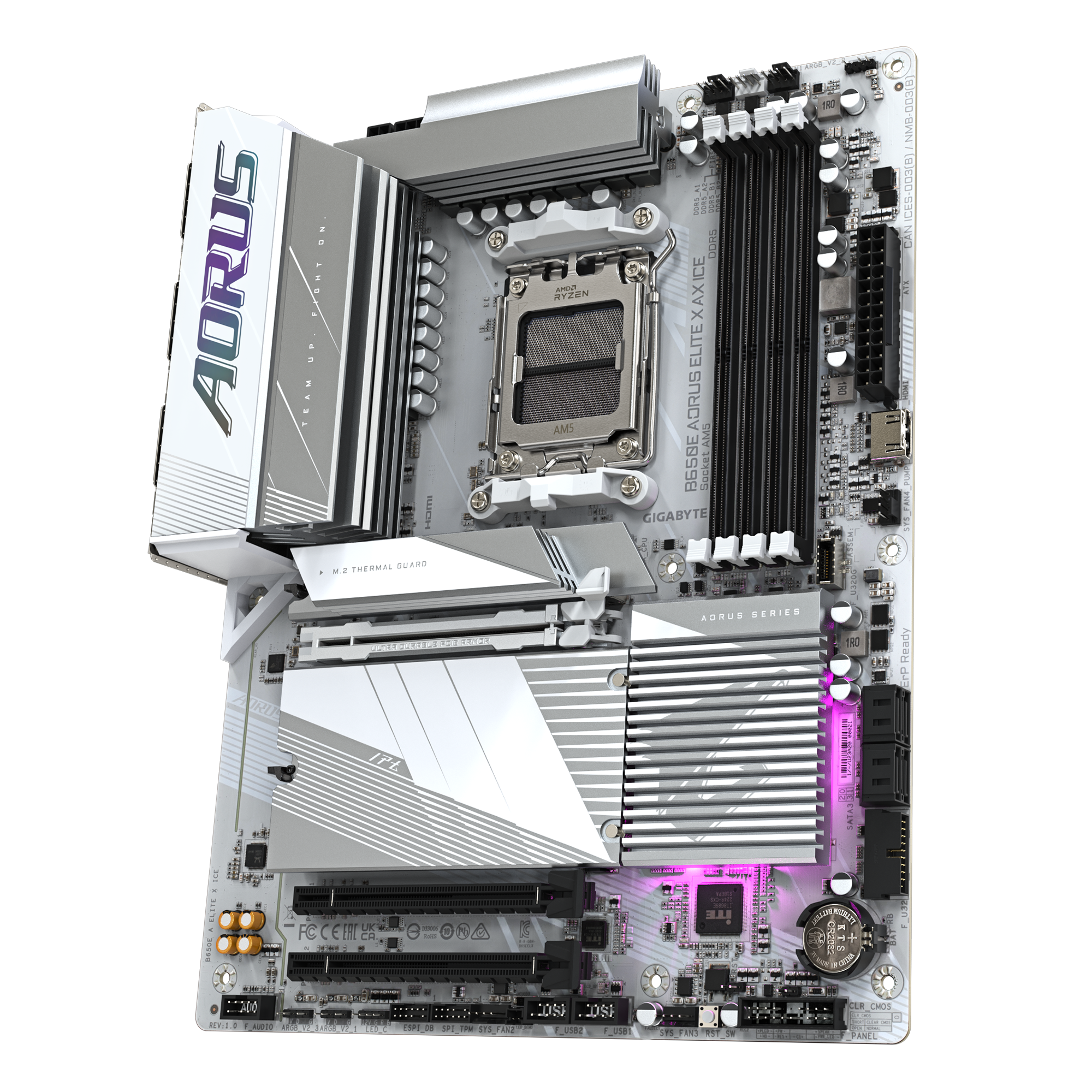 GIGABYTE B650E AORUS Elite X AX ICE ATX Mainboard Sockel AM5