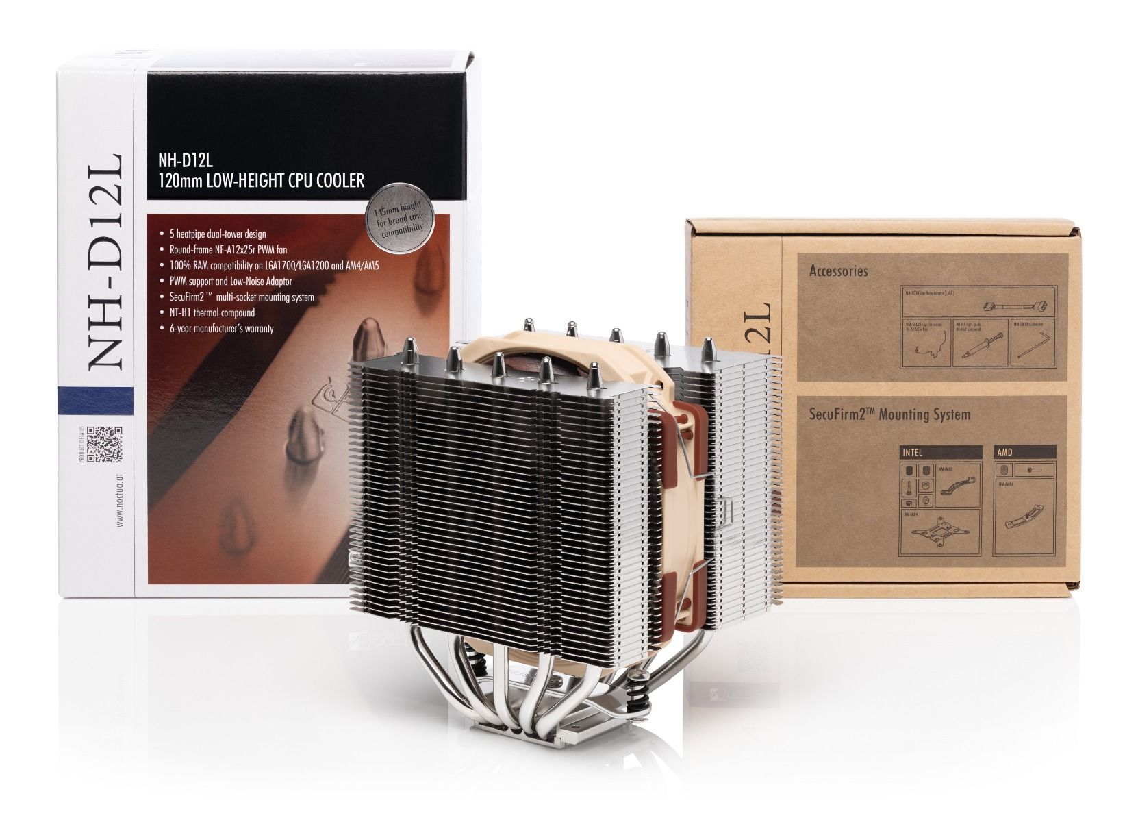 Noctua NH-D12L CPU Kühler für AMD und Intel CPU