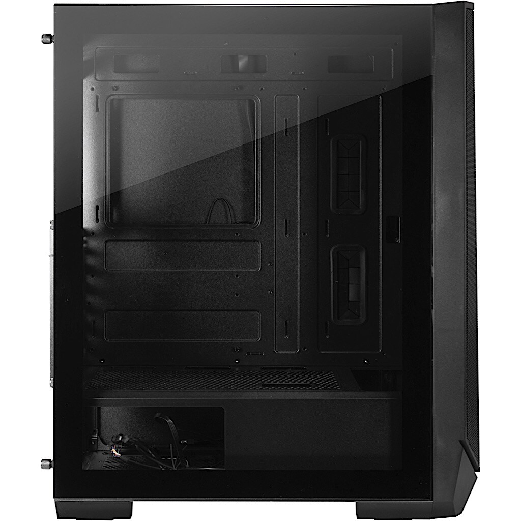 Inter-Tech IT-3503 Airstream ATX RGB Gaming Gehäuse, Tempered Glass, Schwarz