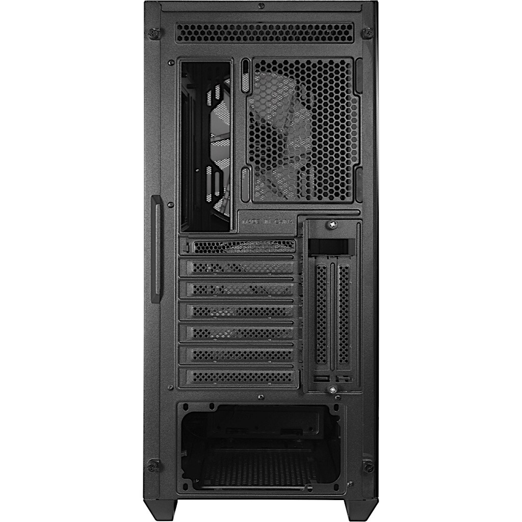 Inter-Tech IT-3503 Airstream ATX RGB Gaming Gehäuse, Tempered Glass, Schwarz