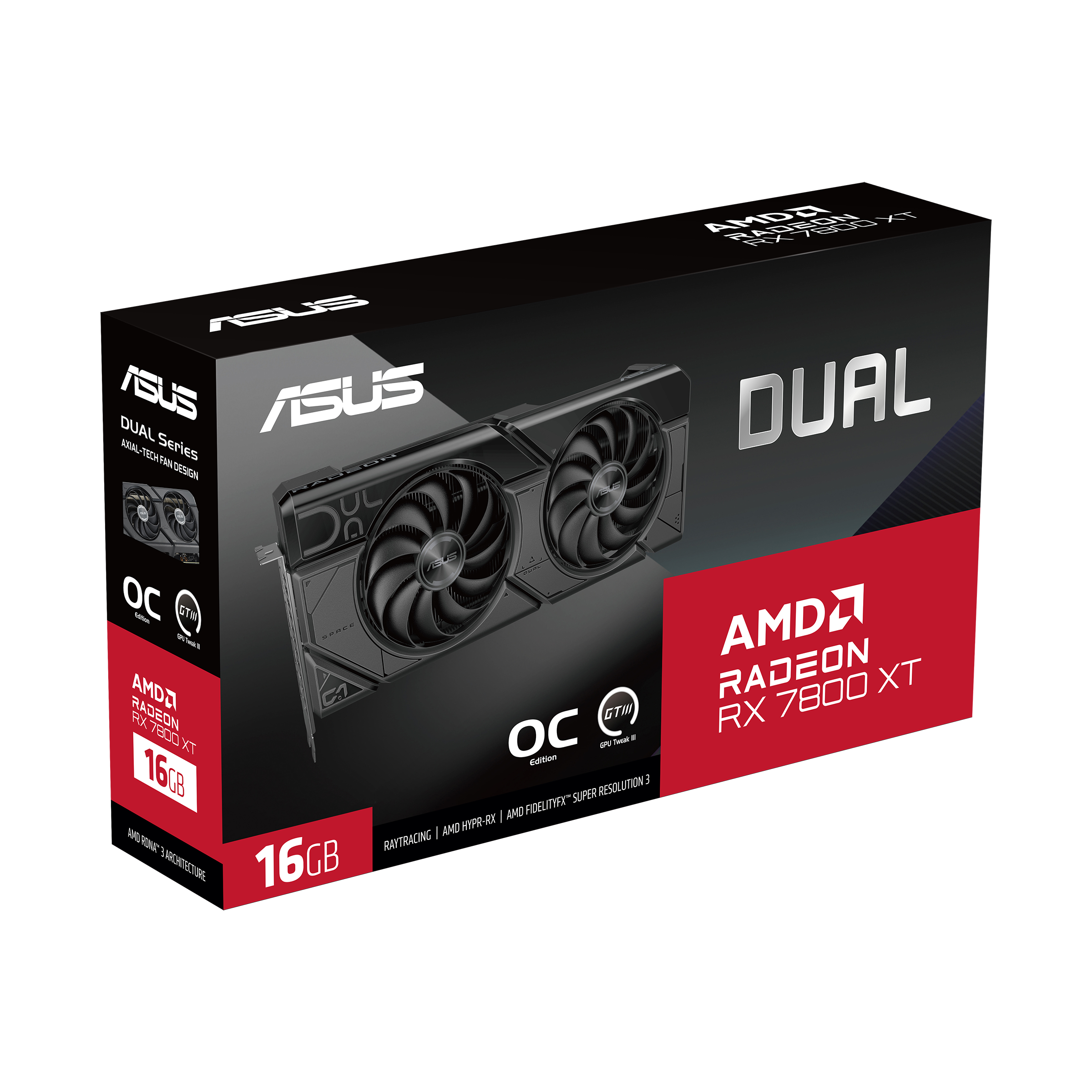 ASUS Dual Radeon RX 7800 XT OC Edition 16GB GDDR6 Grafikkarte