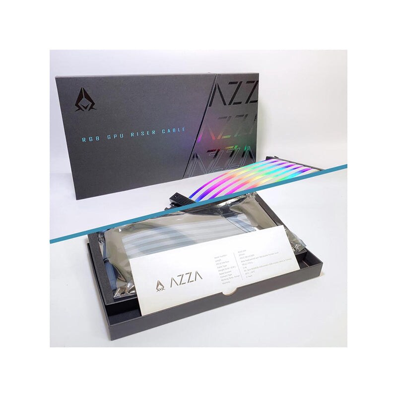 AZZA PCIe 3.0 x16 Extension Cable, Riser Kabel 200mm