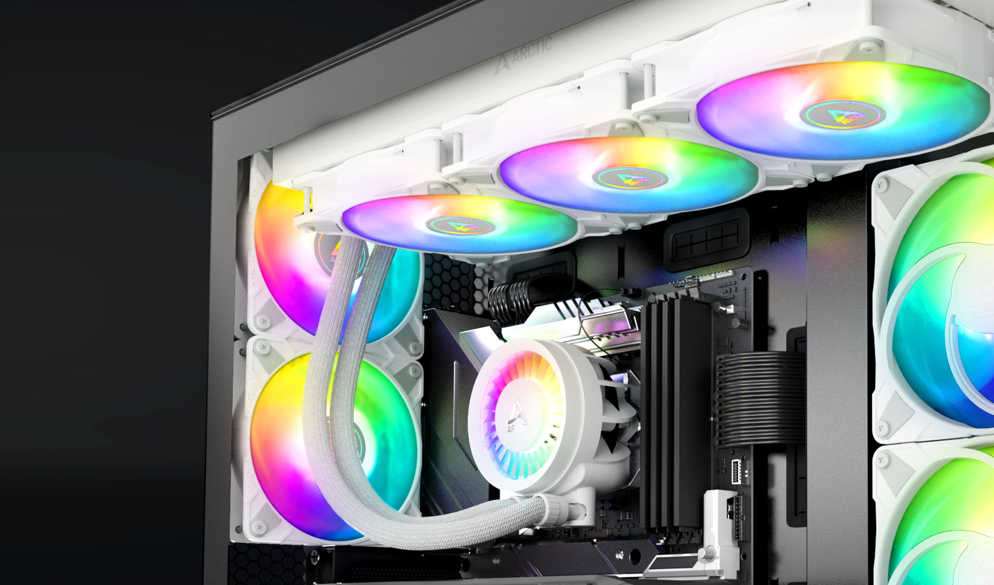 Arctic Liquid Freezer III 420 A-RGB White Komplettwasserkühlung für AMD Intel