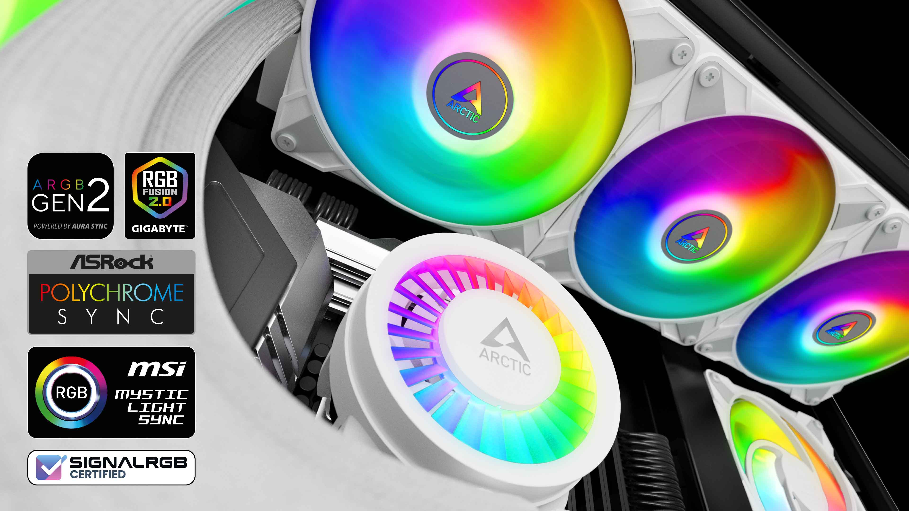 Arctic Liquid Freezer III 420 A-RGB White Komplettwasserkühlung für AMD Intel