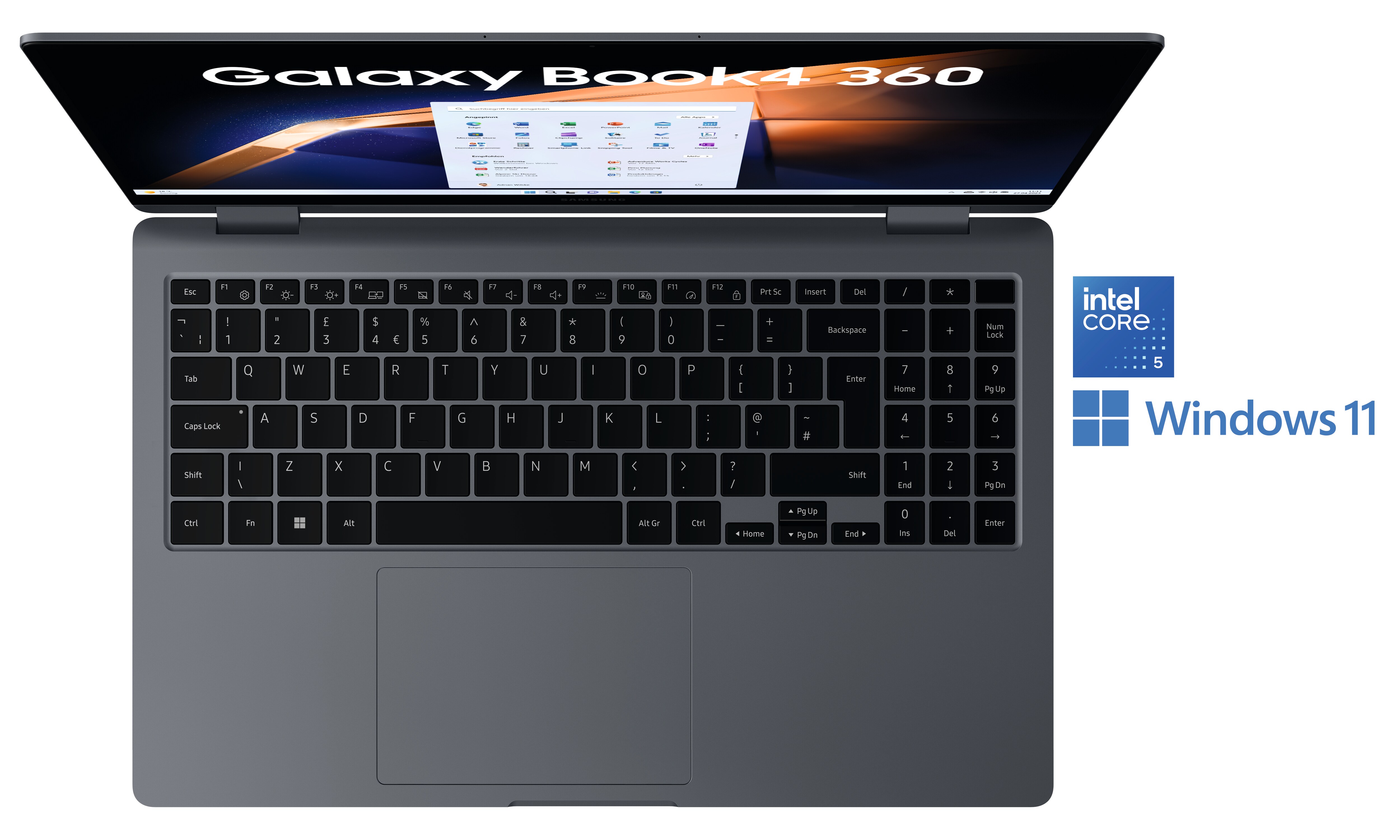 SAMSUNG Galaxy Book4 360 NP750QGK-KG3DE Core 5 120U 8GB/256GB SSD 15"FHD