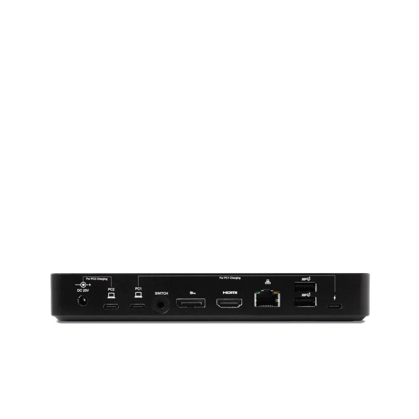 Club 3D KVM Switch/Dock DisplayPort/HDMI 4K60Hz für 2 USB Typ-C Eingänge