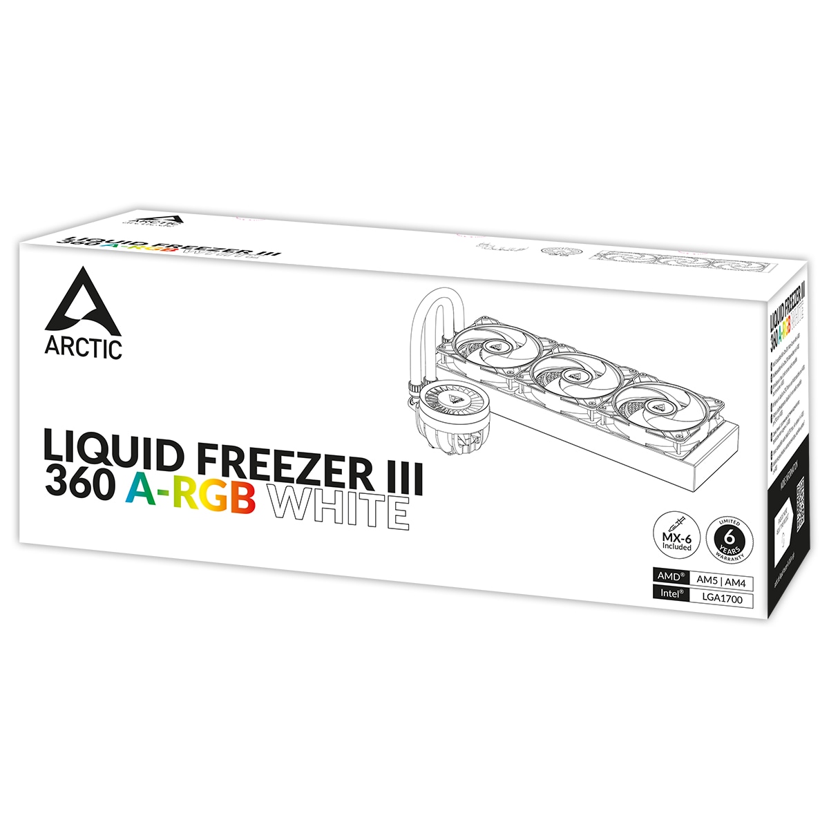 Arctic Liquid Freezer III 360 A-RGB White Komplettwasserkühlung für AMD Intel