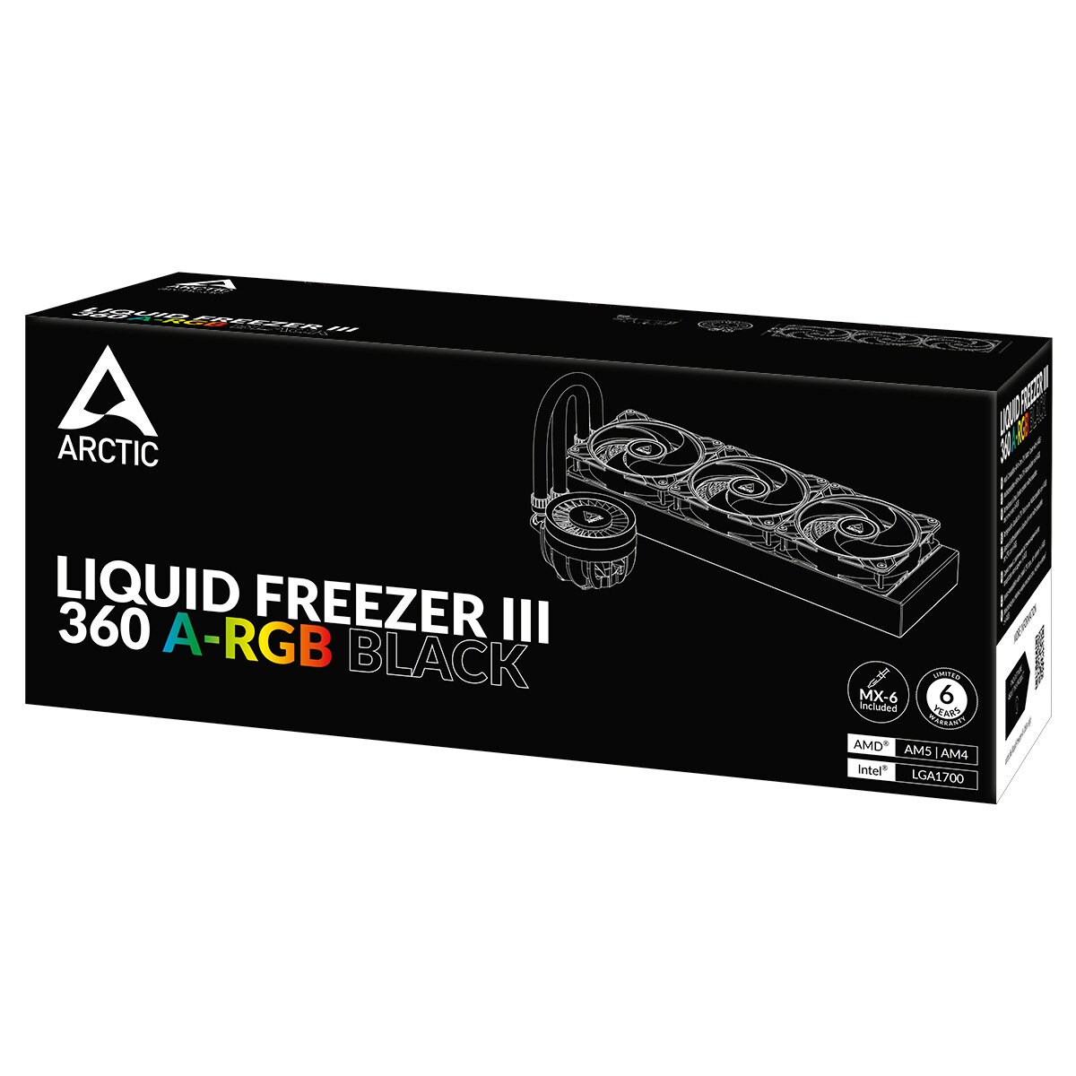 Arctic Liquid Freezer III 360 A-RGB Black Komplettwasserkühlung für AMD Intel