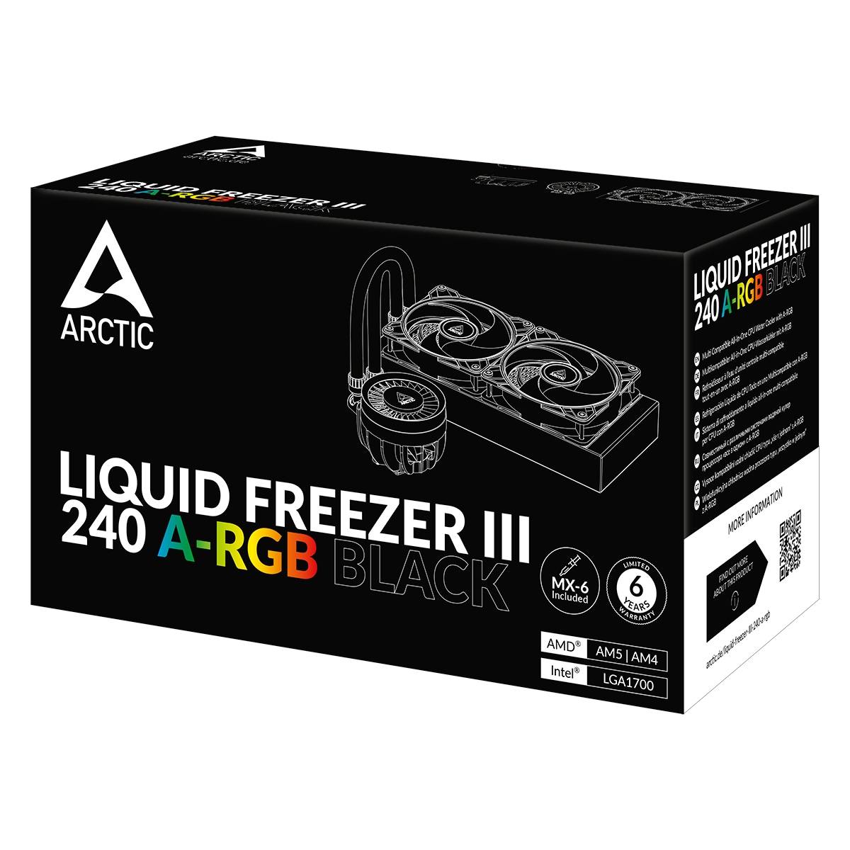 Arctic Liquid Freezer III 240 A-RGB Black Komplettwasserkühlung für AMD Intel