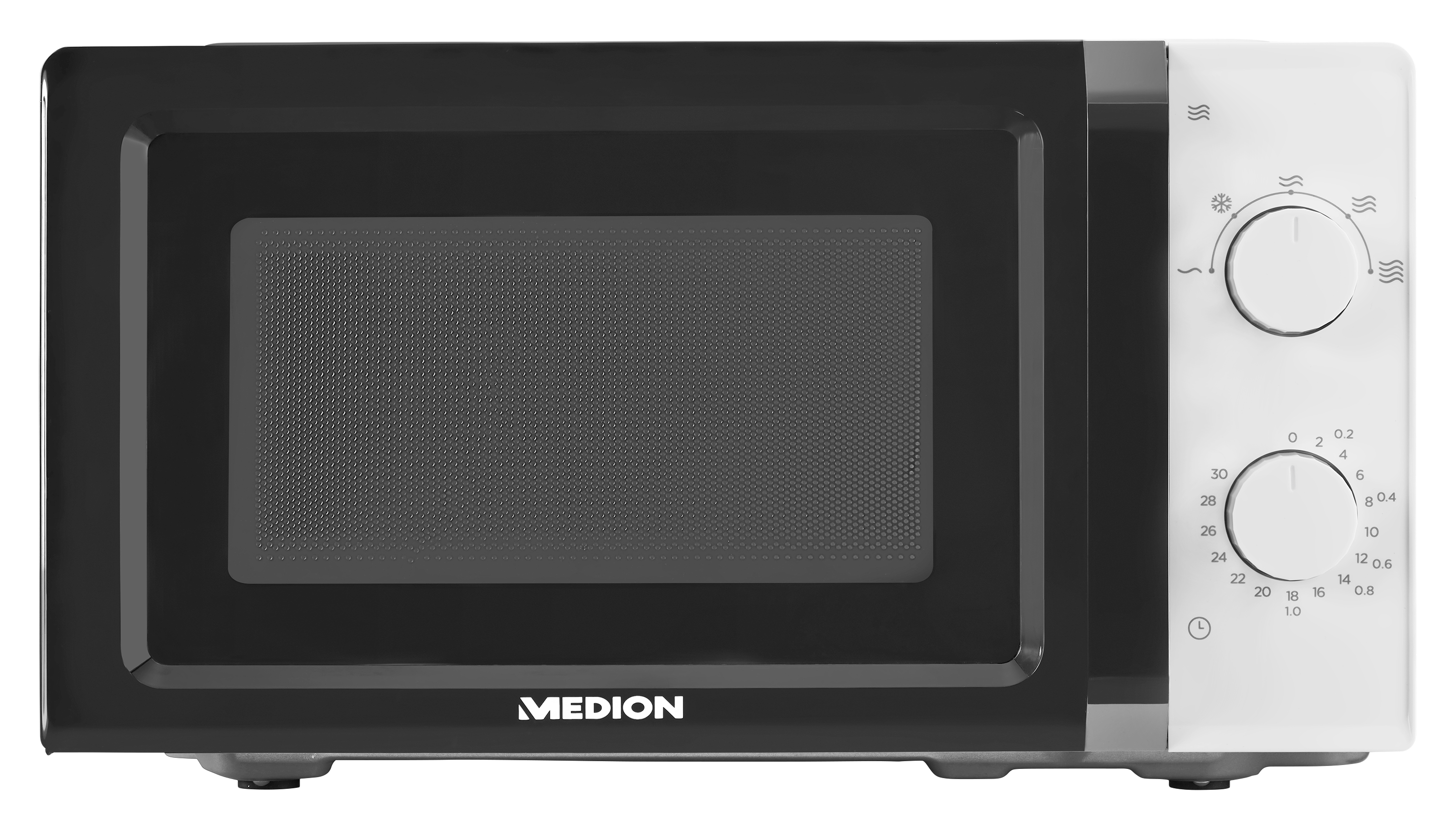 Medion MD 11475 Mikrowelle schwarz/weiß 20l