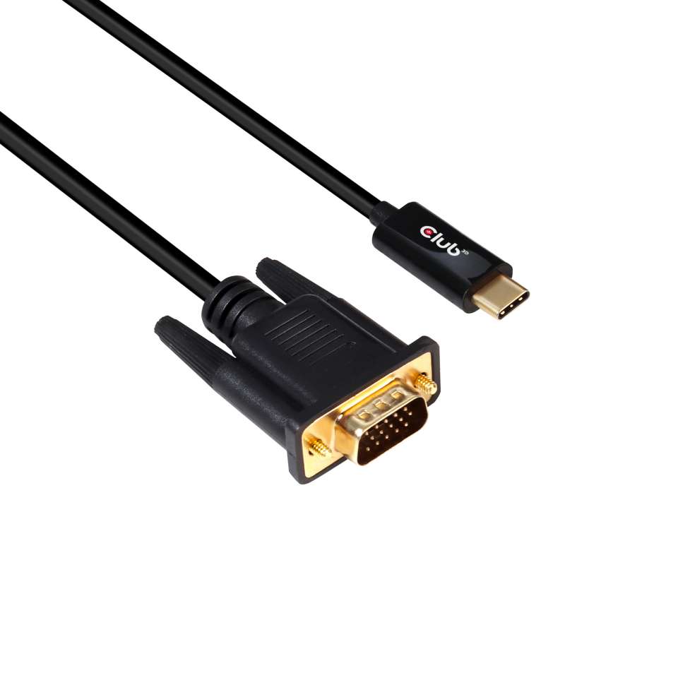 Club 3D USB Typ C auf VGA Kabel Stecker/Stecker 5m