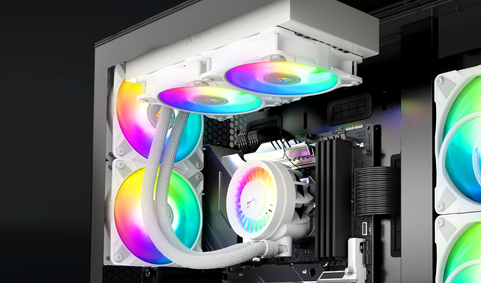 Arctic Liquid Freezer III 240 A-RGB White Komplettwasserkühlung für AMD Intel