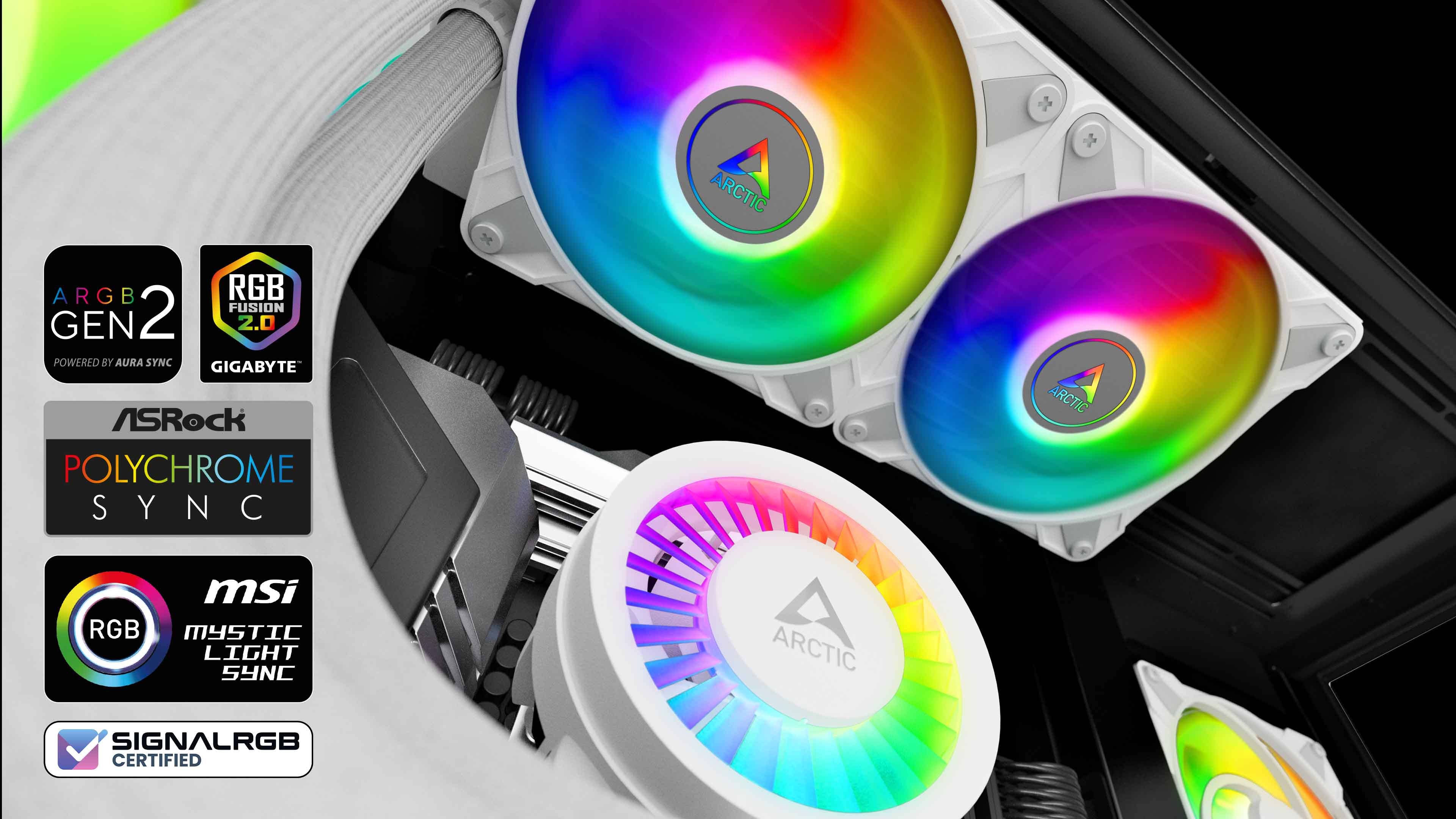 Arctic Liquid Freezer III 240 A-RGB White Komplettwasserkühlung für AMD Intel