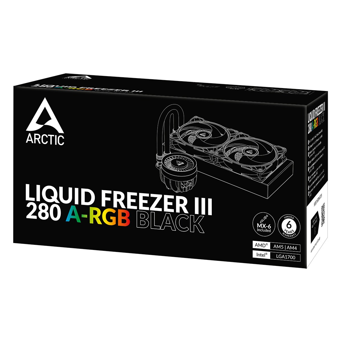 Arctic Liquid Freezer III 280 A-RGB Black Komplettwasserkühlung für AMD Intel