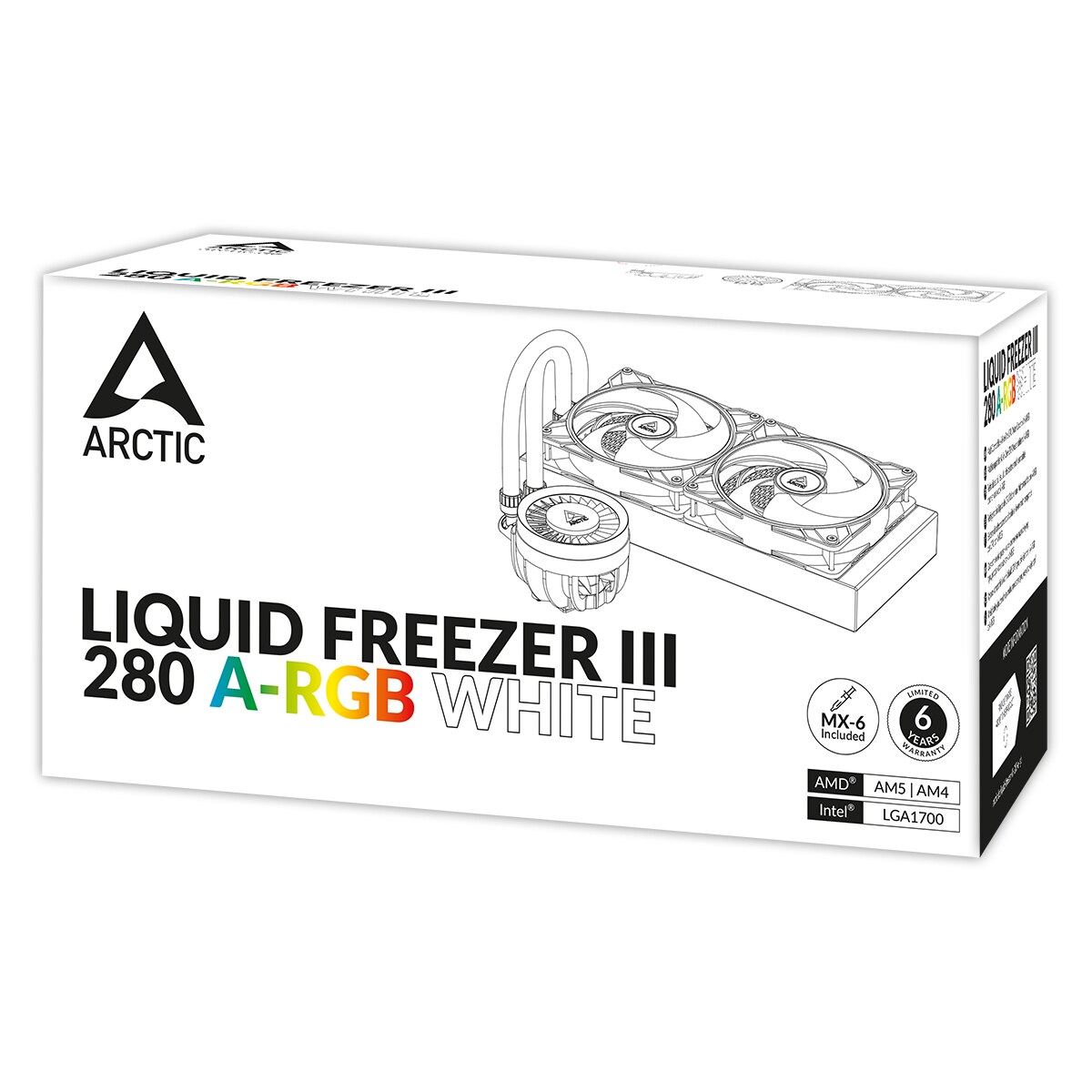 Arctic Liquid Freezer III 280 A-RGB White Komplettwasserkühlung für AMD Intel