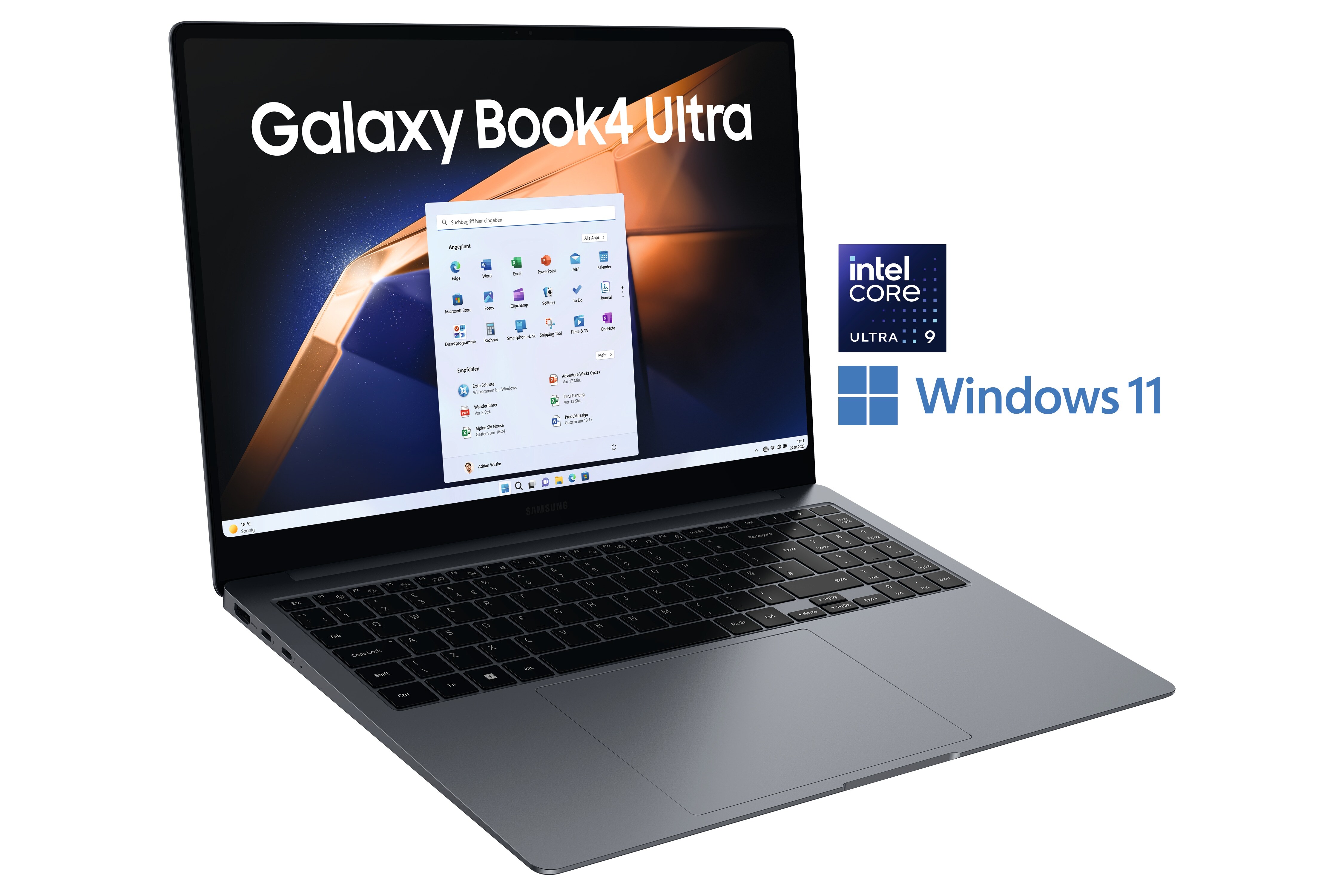 SAMSUNG Galaxy Book4 Ultra NP960XGL-XG1DE Ultra 9 185H 32GB/1TB SSD 16"WQXGA+ W