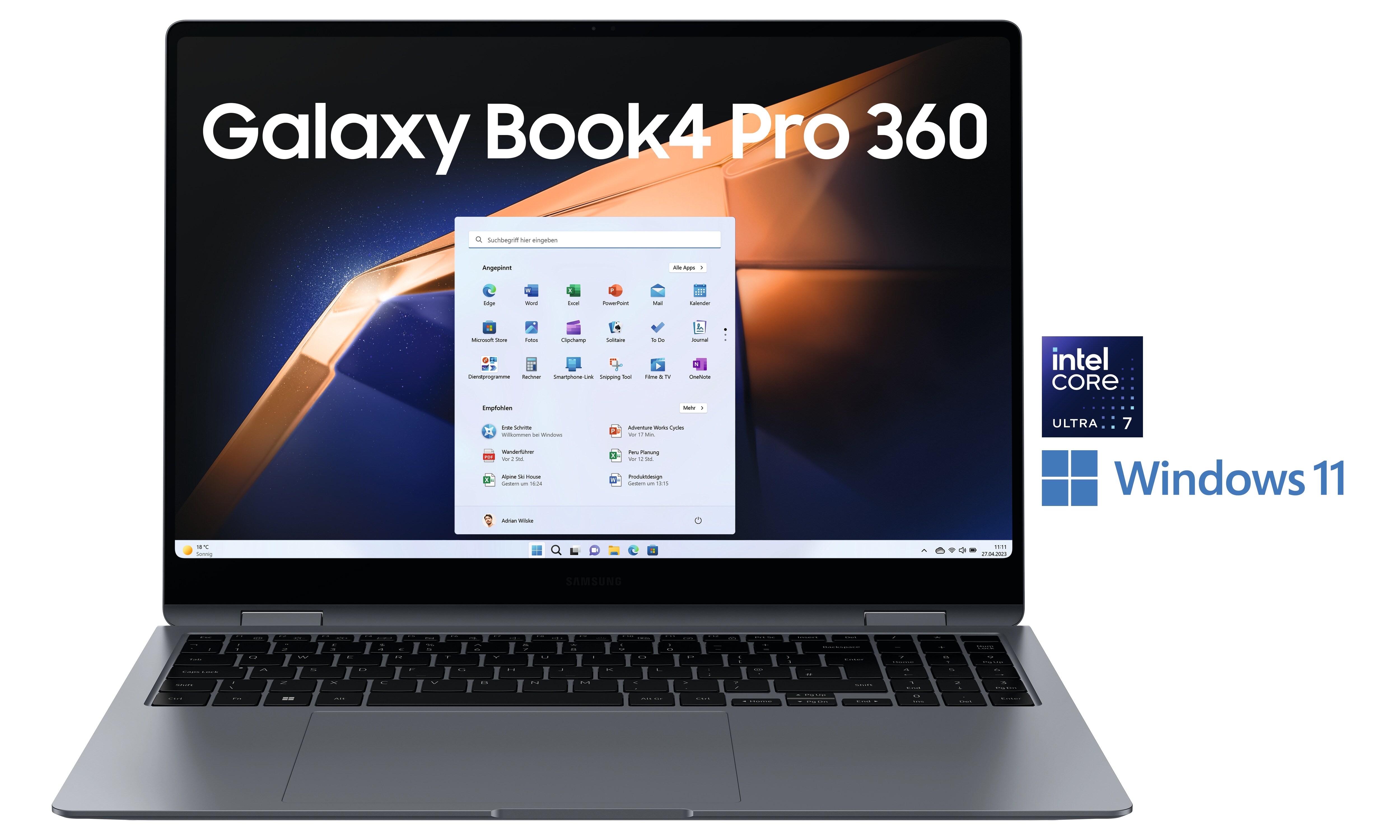 SAMSUNG Galaxy Book4 Pro360 NP960QGK-KG1DE Ultra 7 155H 32GB/1TB SSD 16"WQXGA+