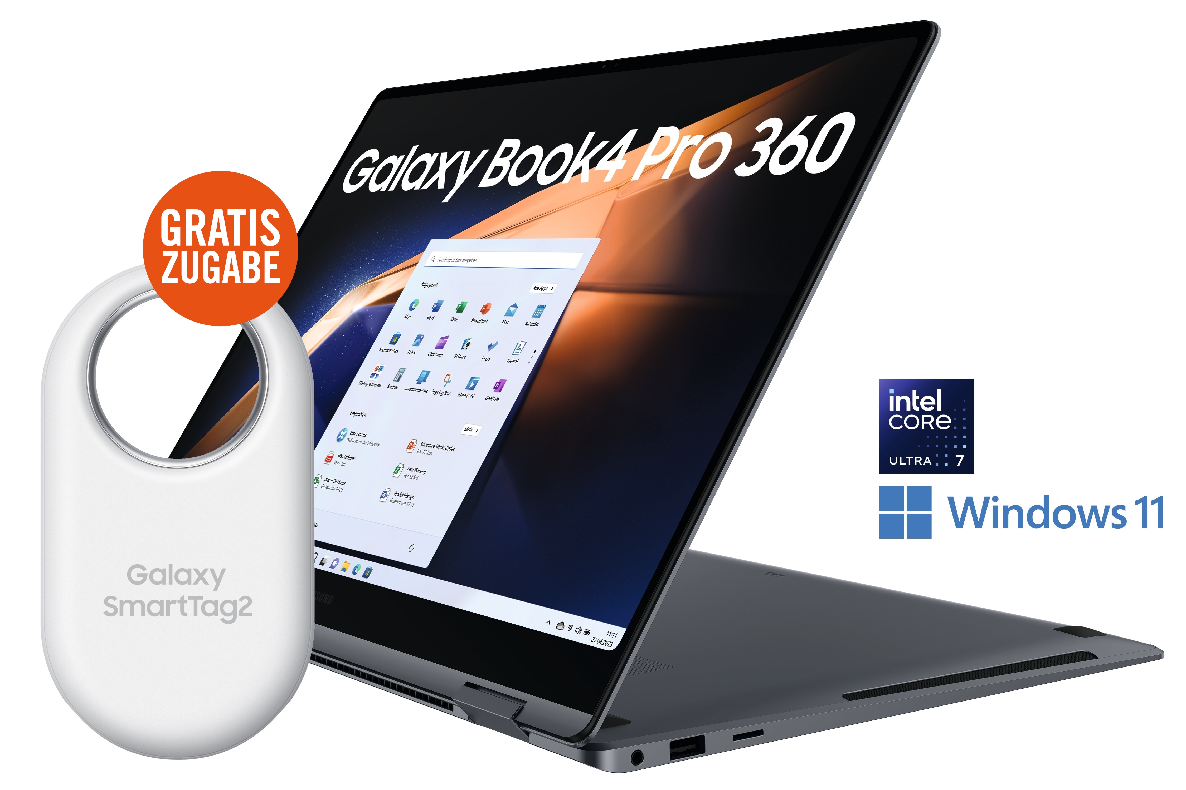 SAMSUNG Galaxy Book4 Pro 360 Ultra 7 155H 16/512GB SSD 16"WQXGA+ W11 +SmartTag 2