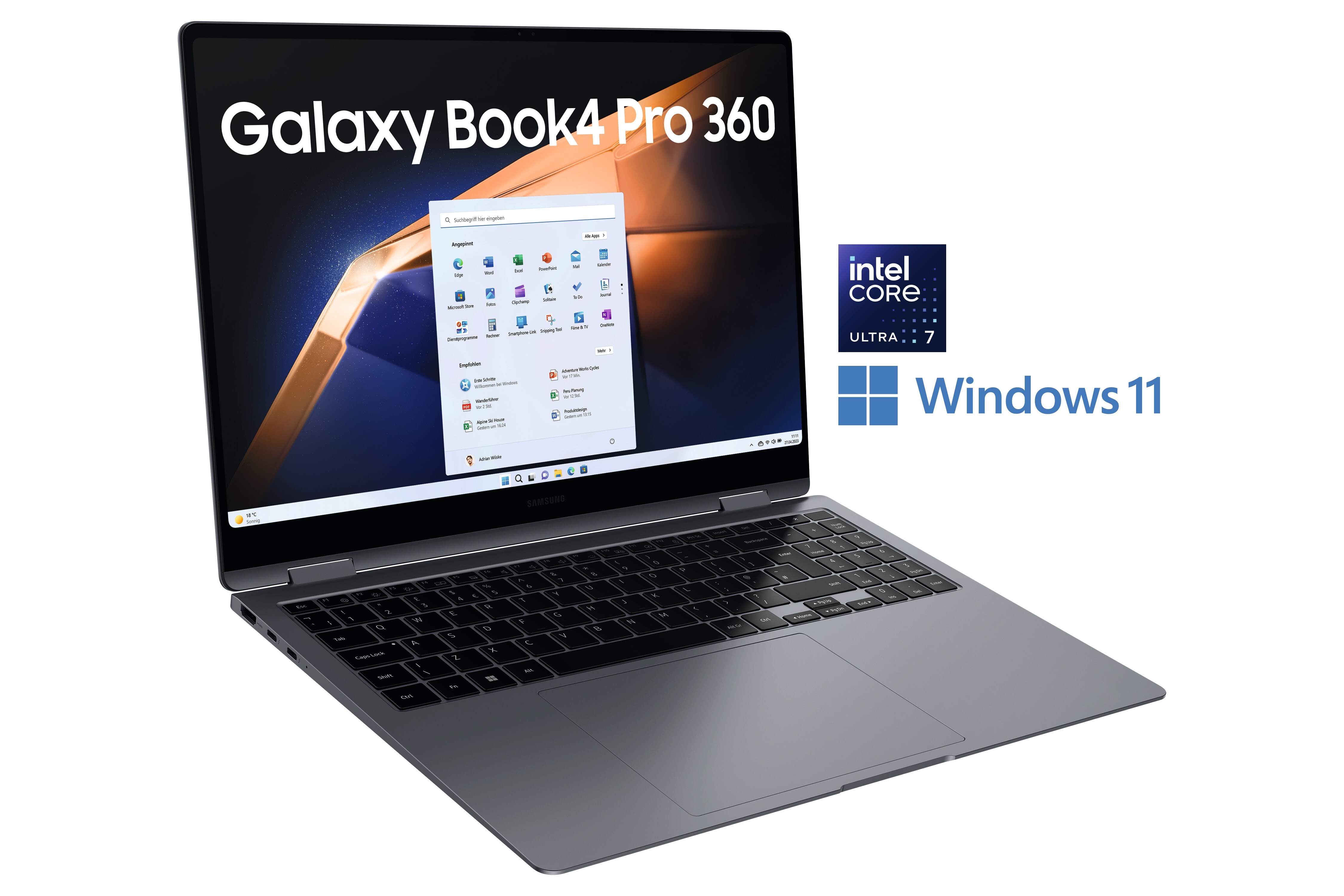 SAMSUNG Galaxy Book4 Pro360 NP960QGK-KG1DE Ultra 7 155H 32GB/1TB SSD 16"WQXGA+