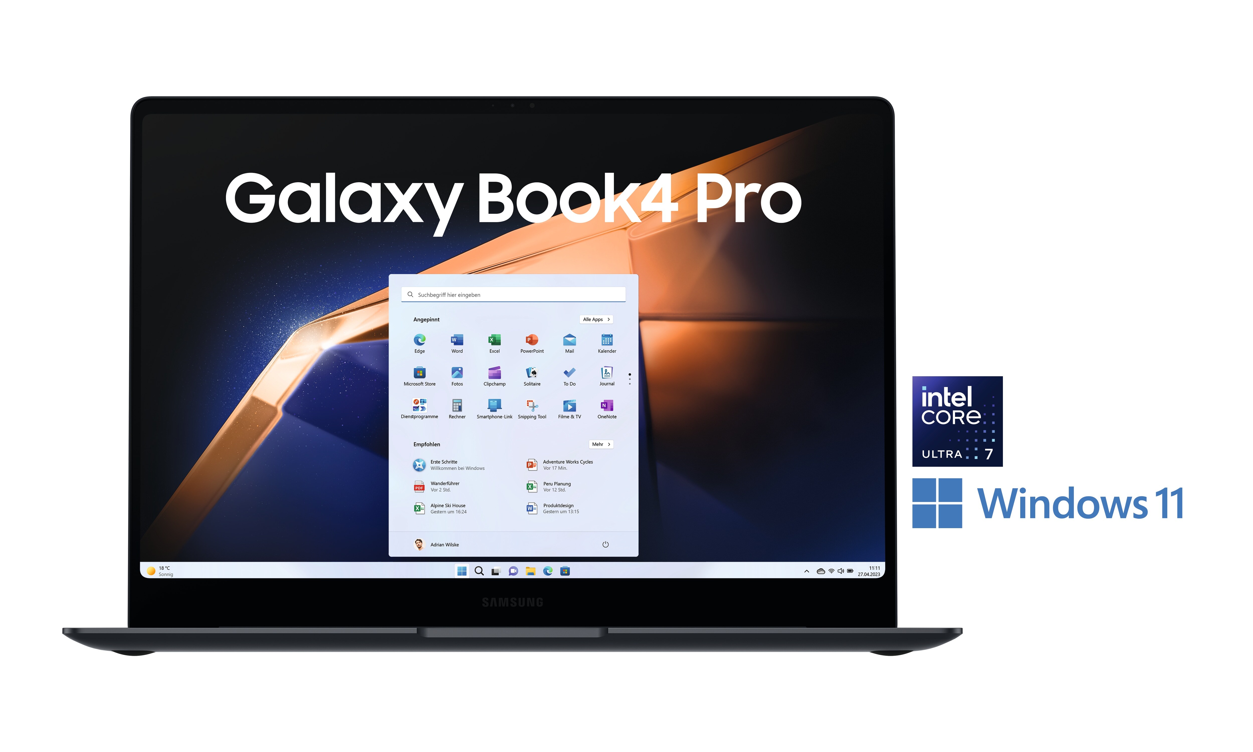 SAMSUNG Galaxy Book4 Pro NP940XGK-KG2DE Ultra 7 155H 16/512GB SSD 14"WQXGA+