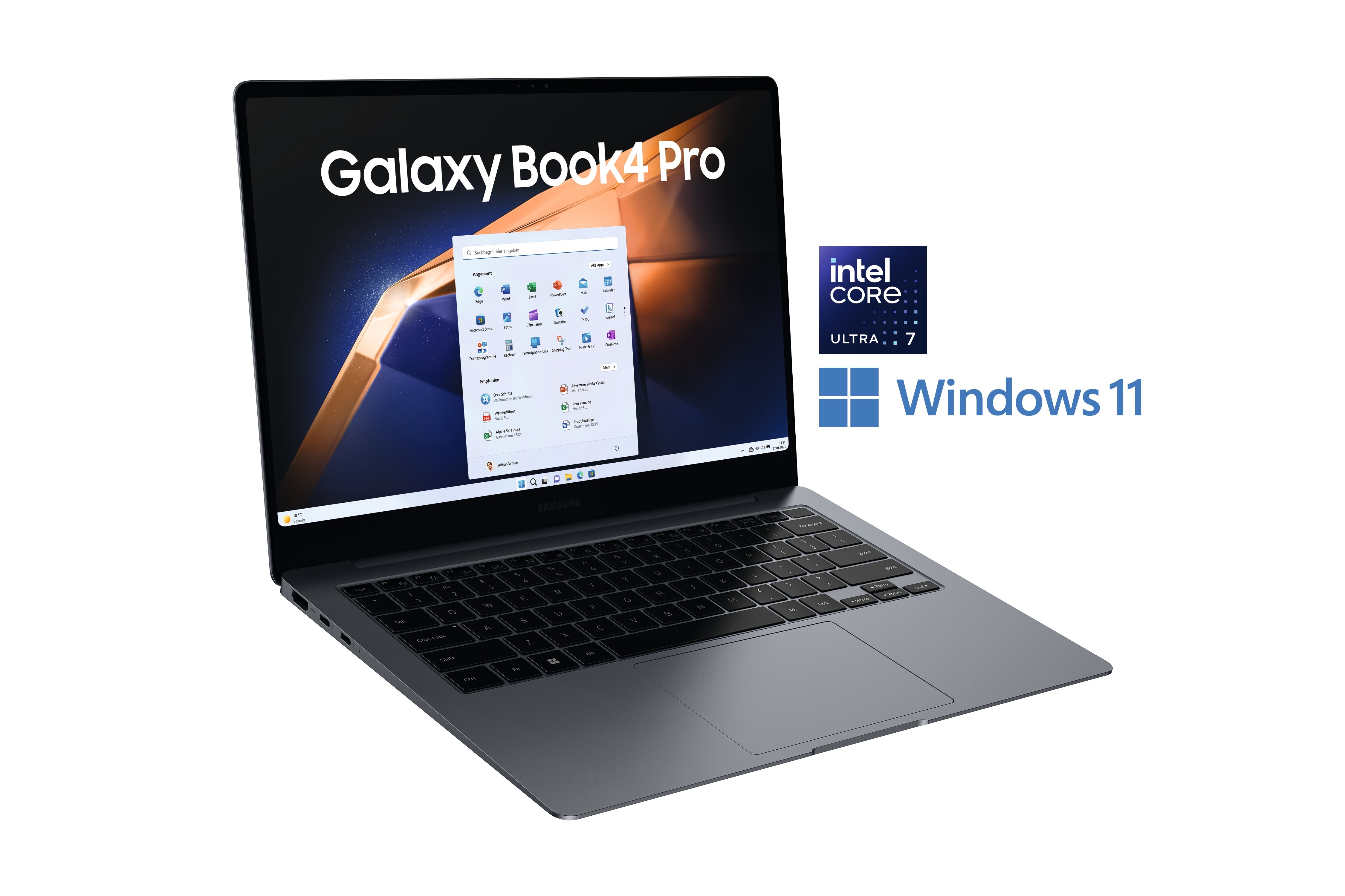 SAMSUNG Galaxy Book4 Pro NP940XGK-KG2DE Ultra 7 155H 16/512GB SSD 14"WQXGA+