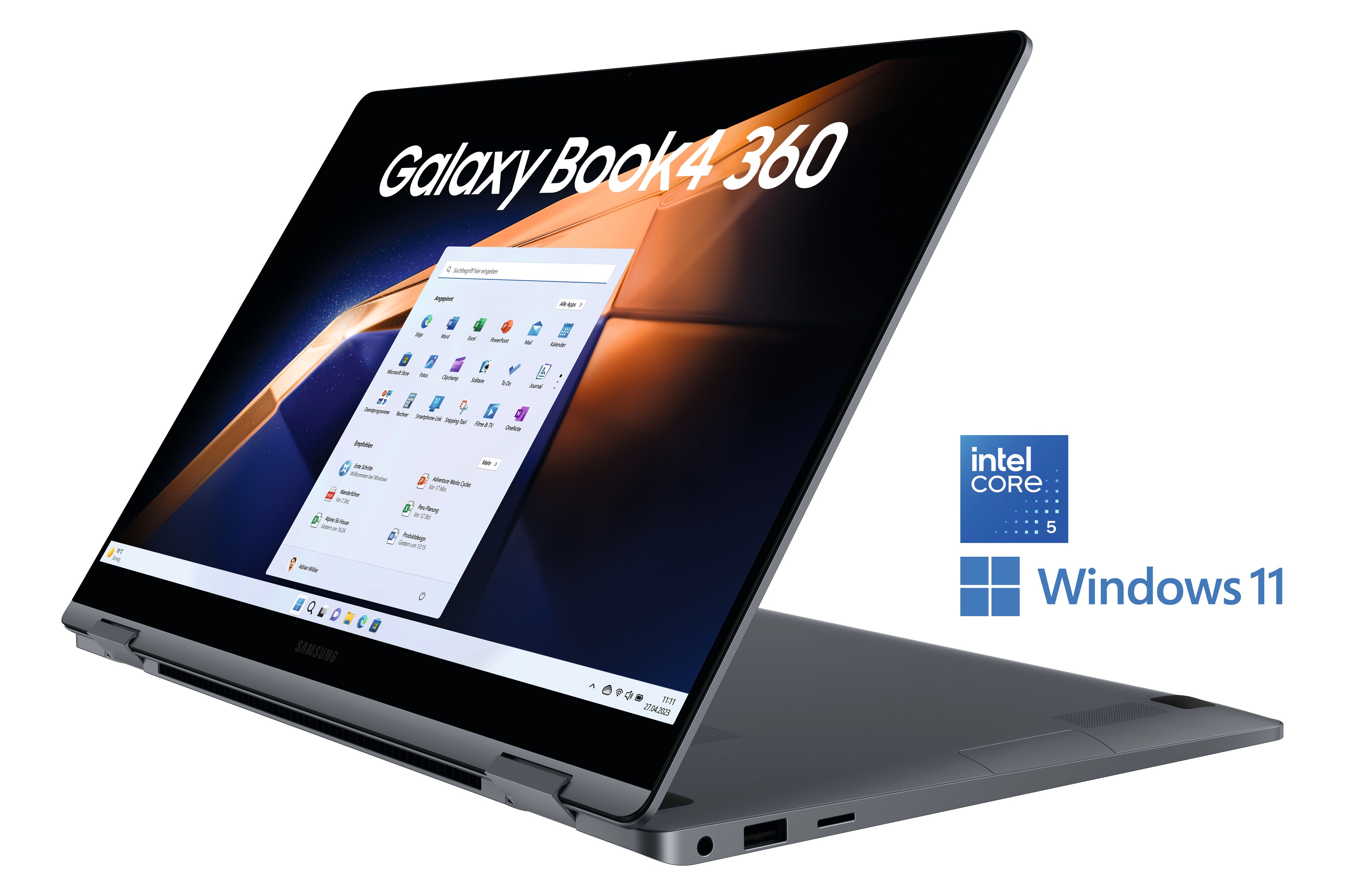 SAMSUNG Galaxy Book4 360 NP750QGK-KG3DE Core 5 120U 8GB/256GB SSD 15"FHD