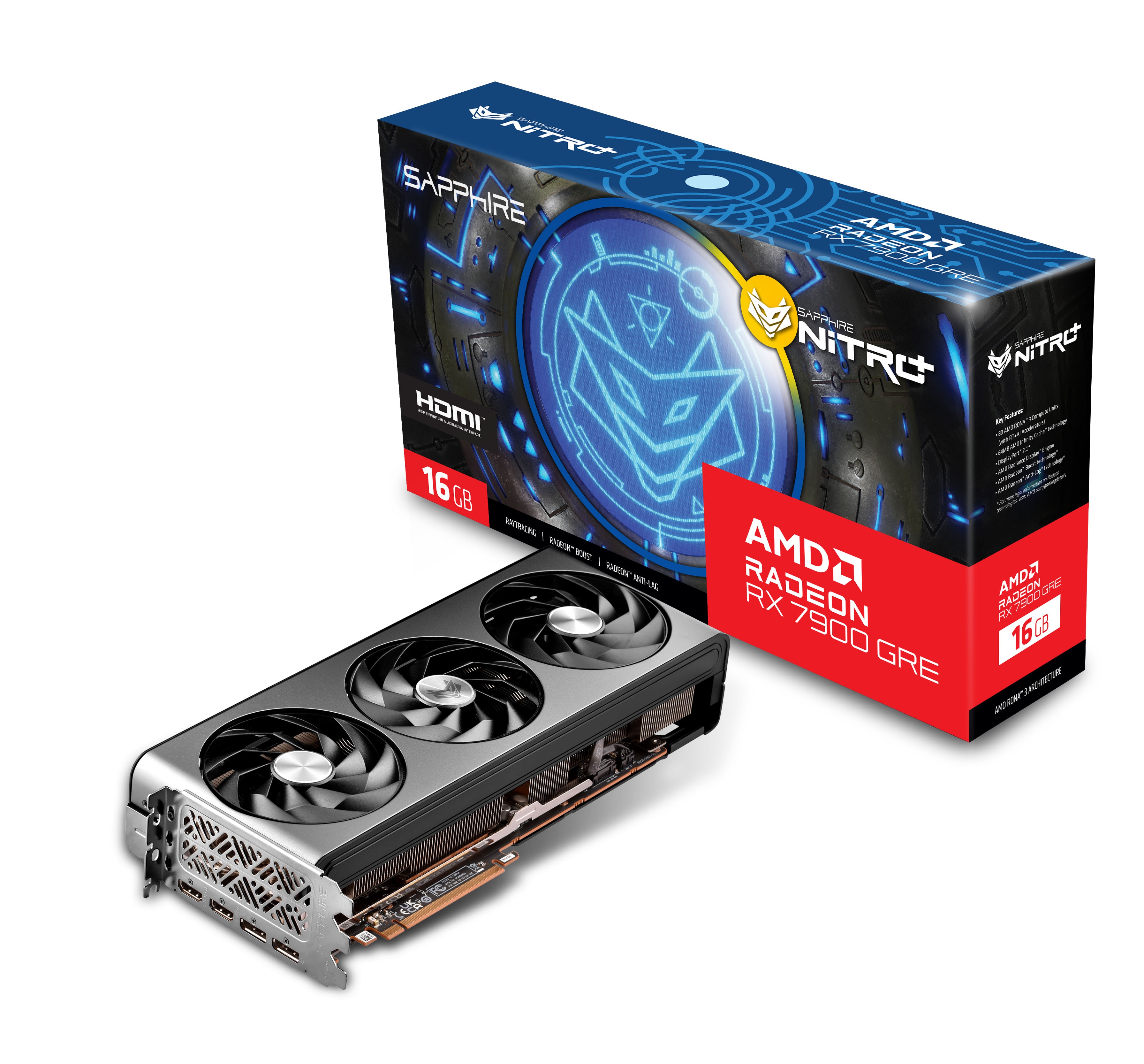 SAPPHIRE NITRO+ AMD Radeon™ RX 7900 GRE 16GB OC AMD RDNA™ 3 architecture