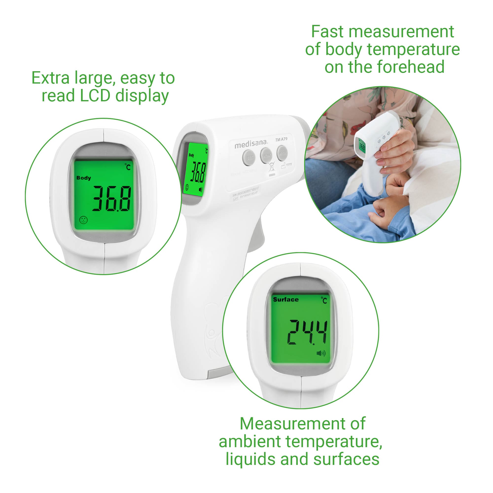 Medisana TM A79 Infrarot-Körper-Thermometer