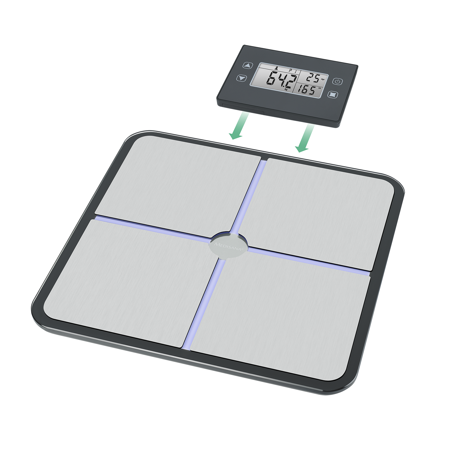 Medisana BS 460 Körperanalysewaage silber/schwarz