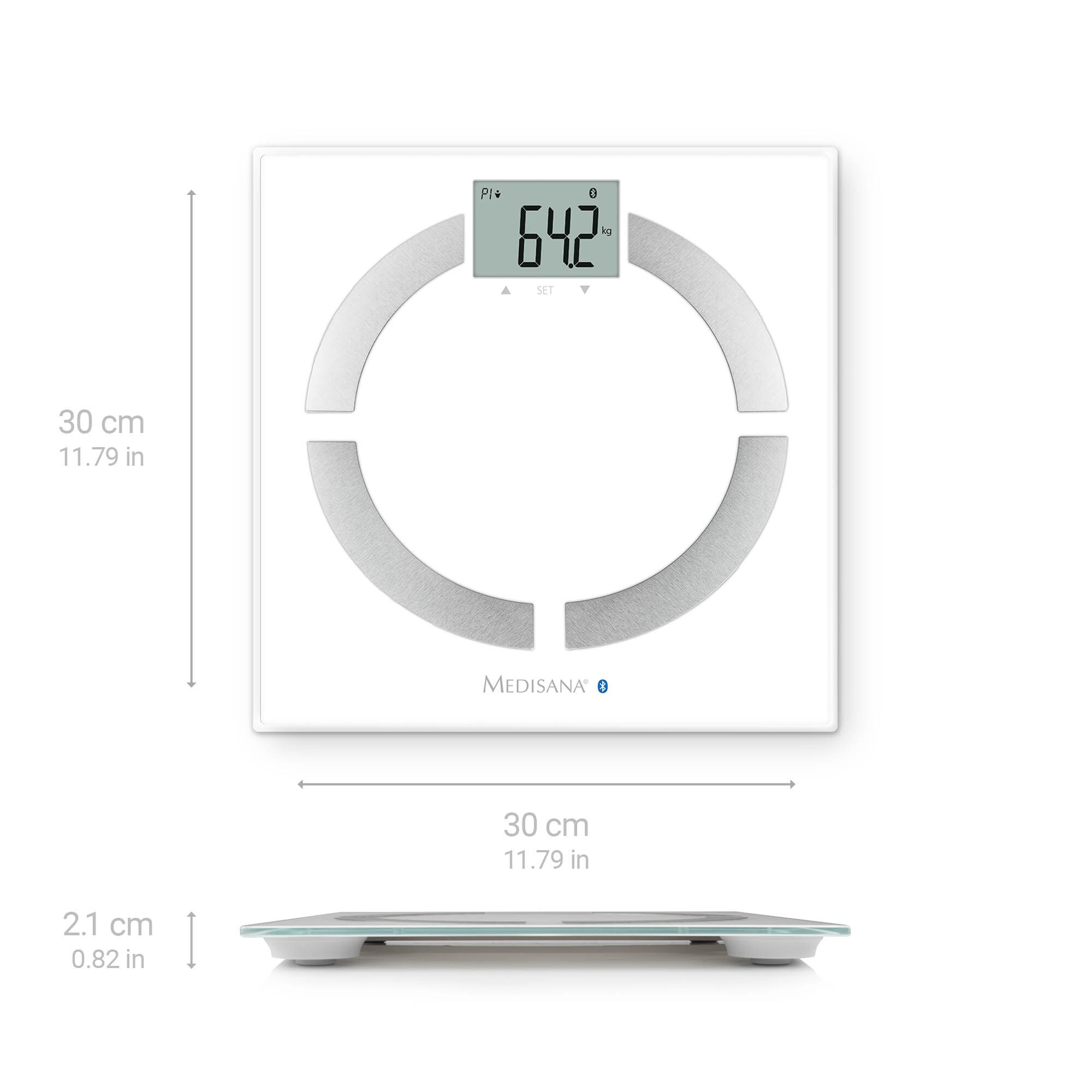 *Medisana BS 444 connect Smarte Körperanalysewaage weiß