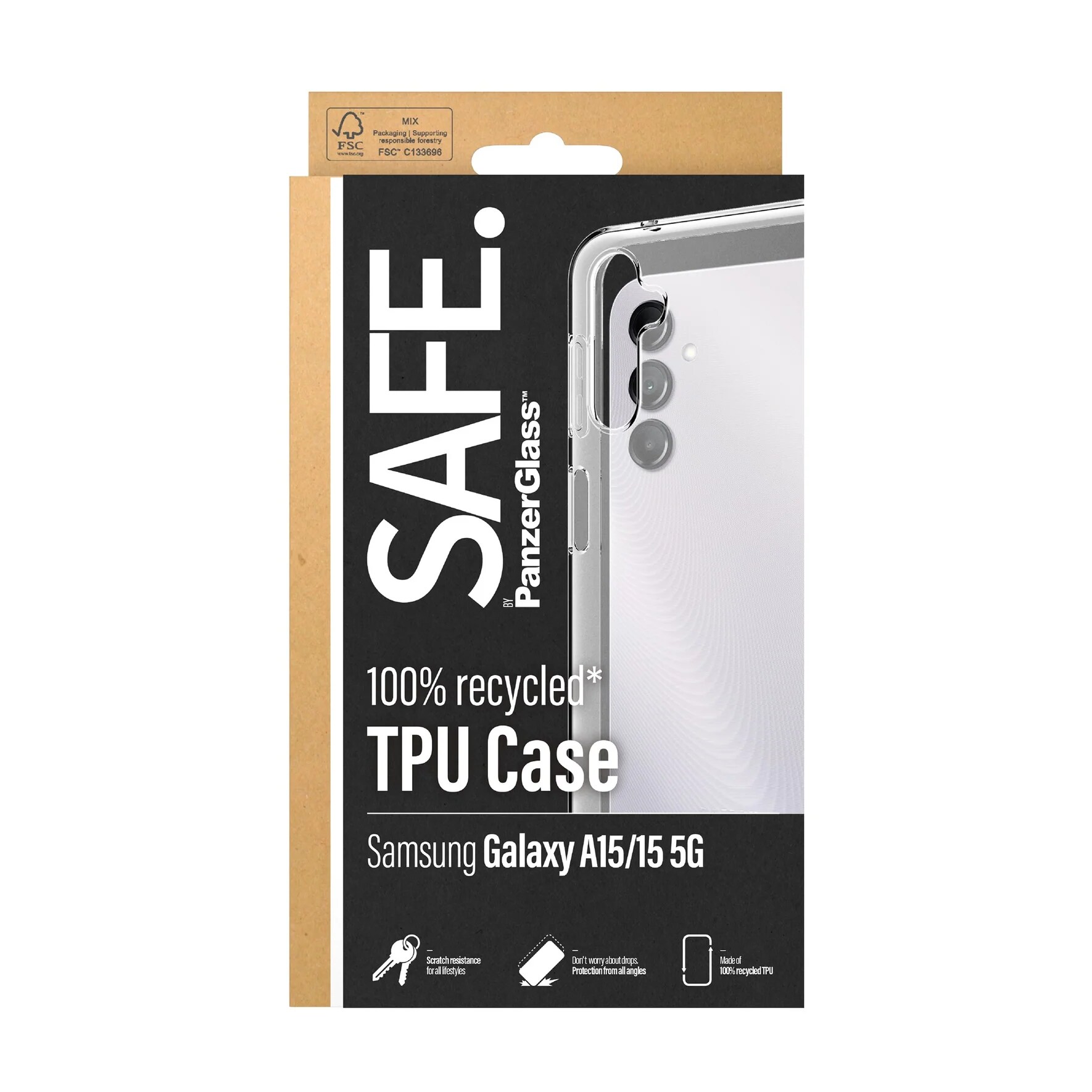 PanzerGlass SAFE TPU Case für Samsung Galaxy A15/A15 5G Transparent