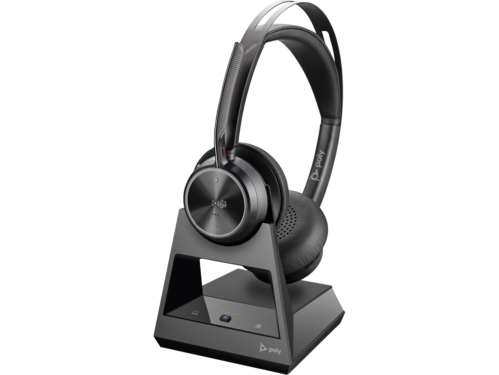 Poly Voyager Focus 2-M USB-C Headset, MS-Teams, ANC, Tischladestation