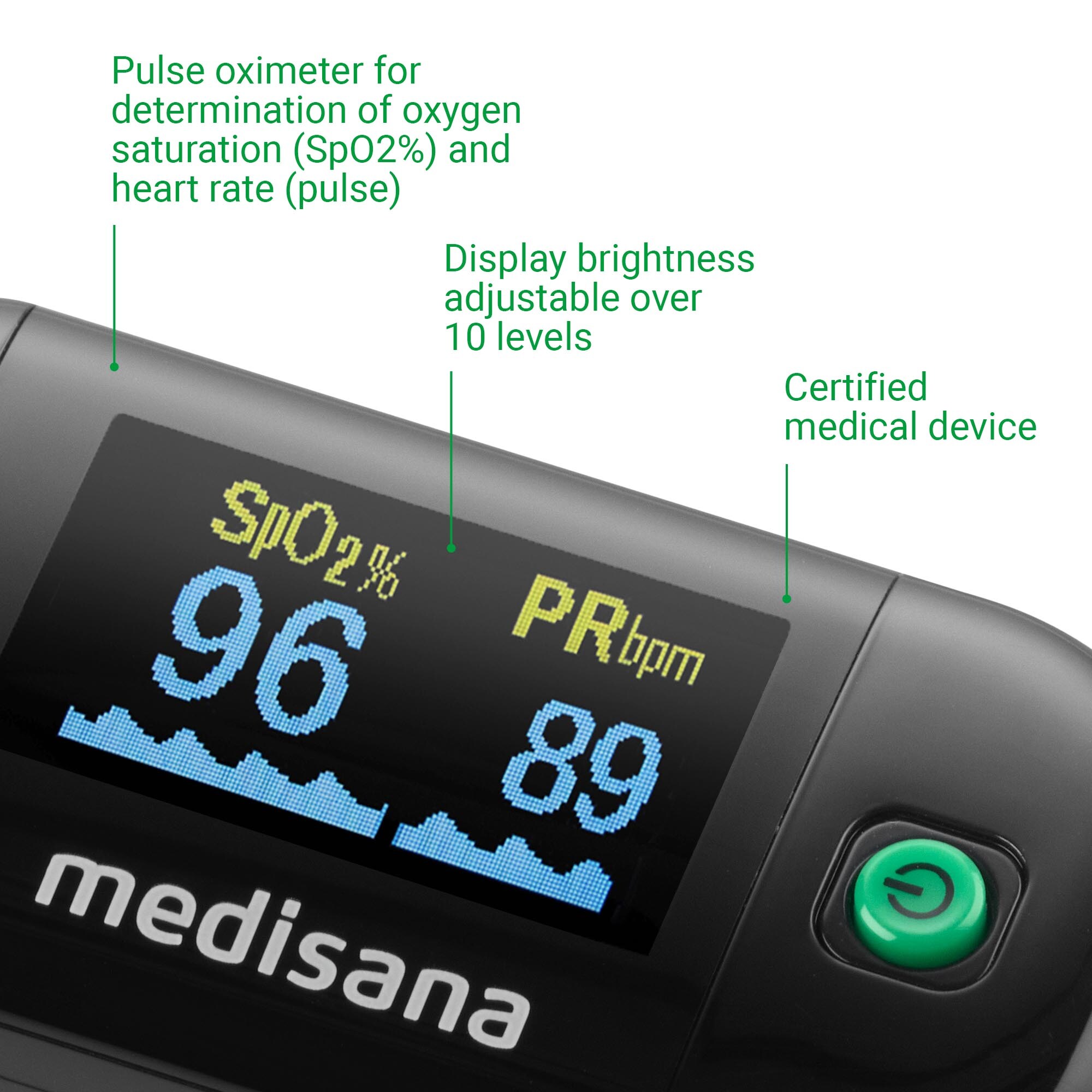 Medisana PM 100 Pulsoximeter schwarz