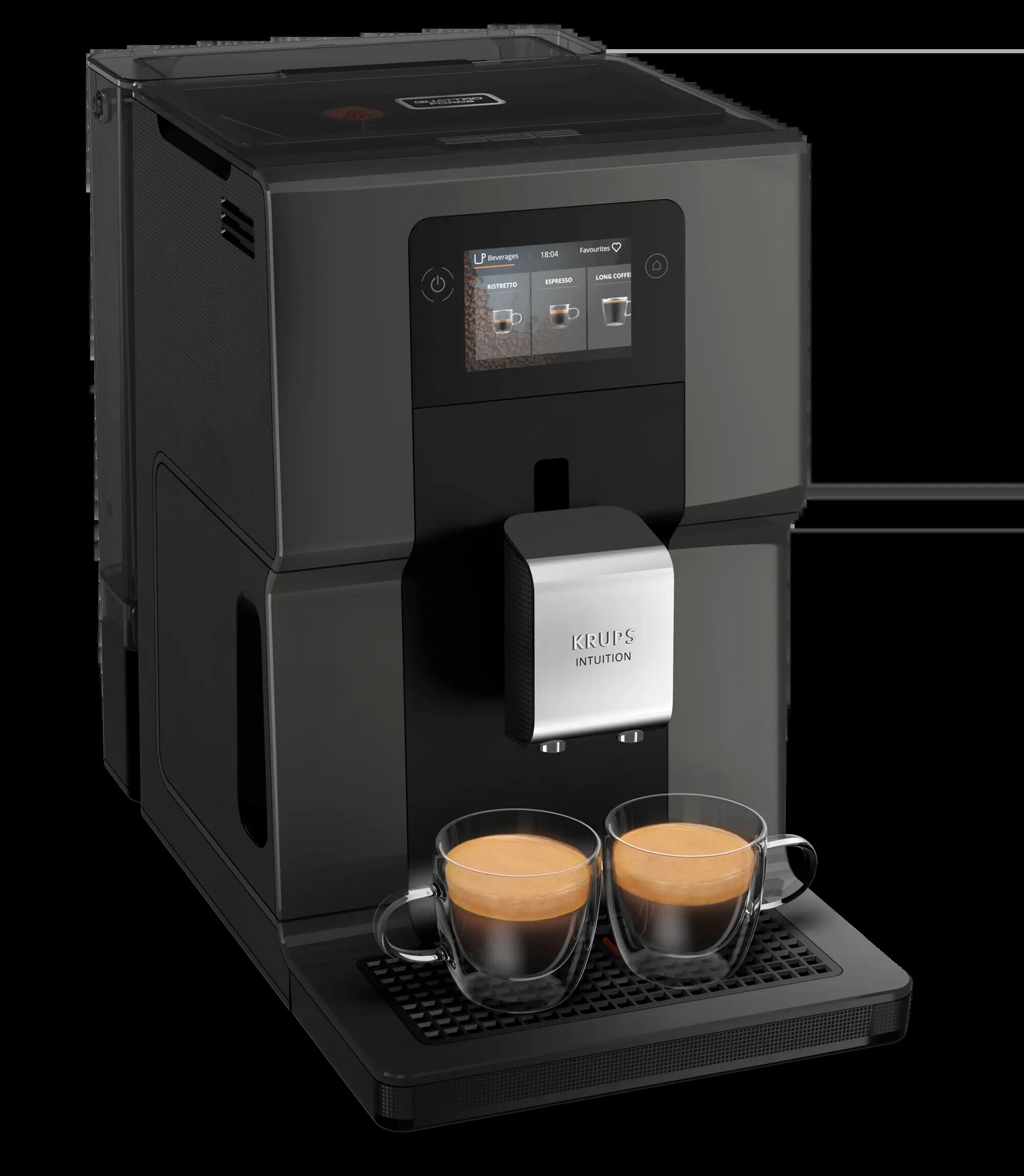 Krups EA 872B10 Kaffee-Vollautomat Schwarz