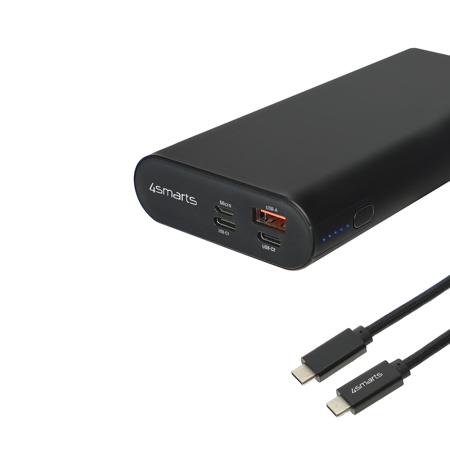 4smarts Powerbank Enterprise 2 20000mAh 130W &amp; QC3.0 - schwarz