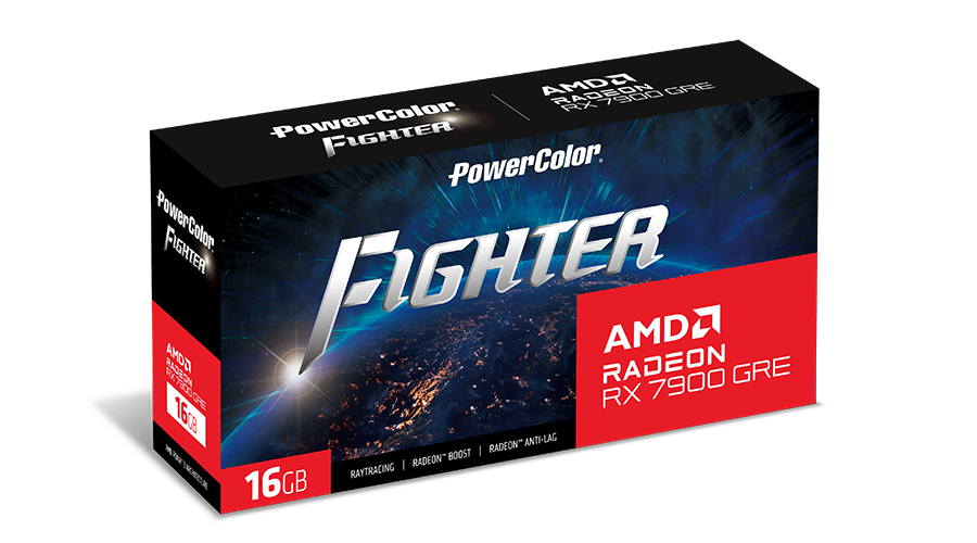 POWERCOLOR AMD Radeon RX 7900 GRE Fighter OC 16GB GDDR6 Grafikkarte HDMI/xDP