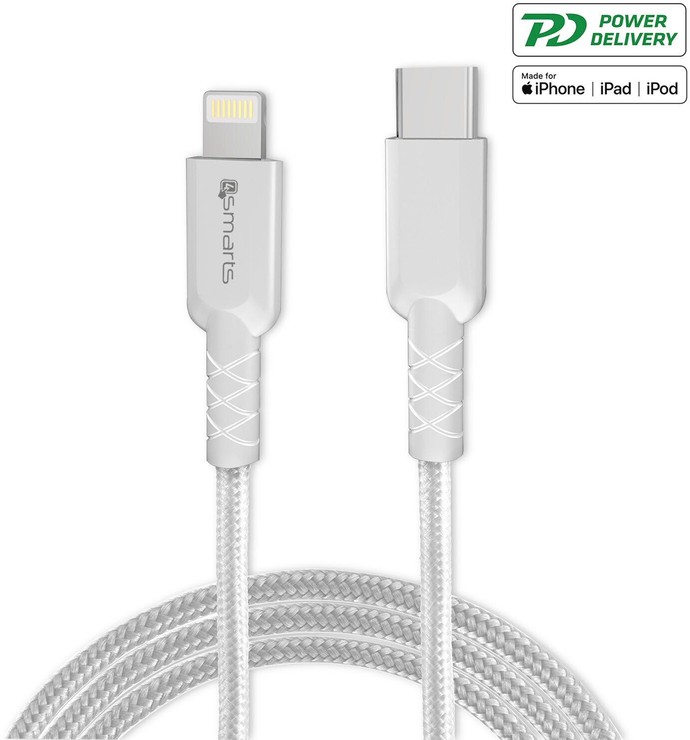 4smarts Schnelllade-Set 20W mit 1,5m Lightning Kabel f. iPhone