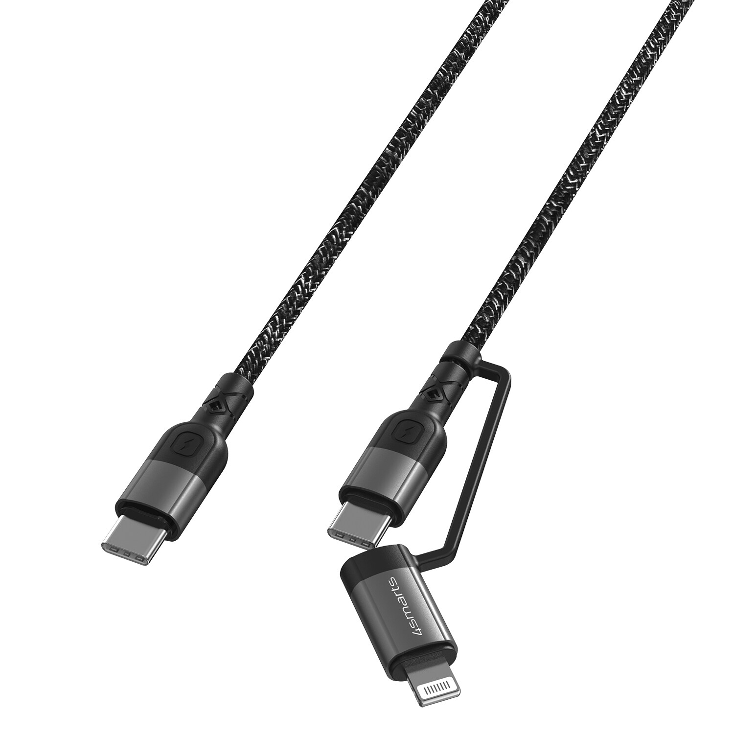 4smarts USB-C/USB-C &amp; Lightning Kabel ComboCord CL 1.5m textil