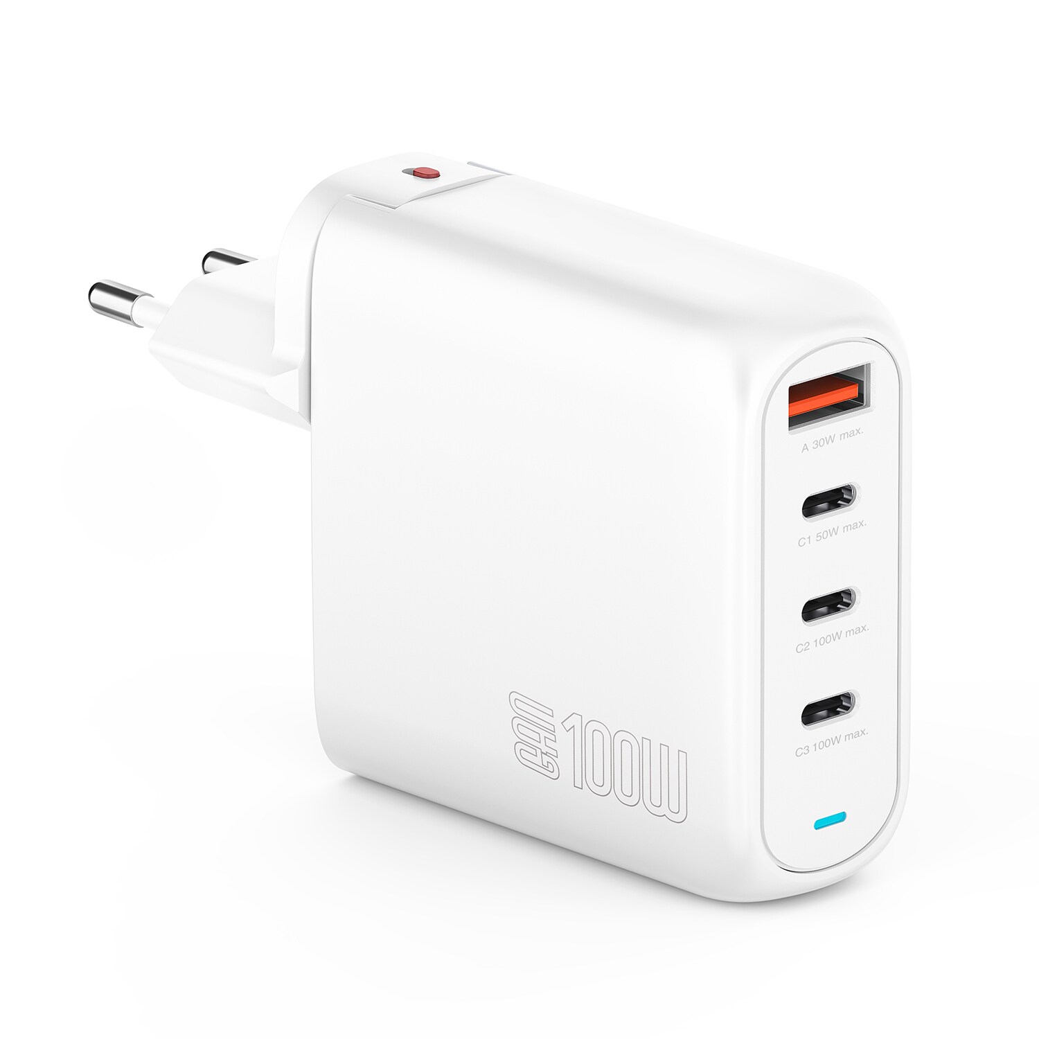 4Smarts Ladegerät GaN Flex Pro 100W 3 USB-C+1 USB-A - weiß