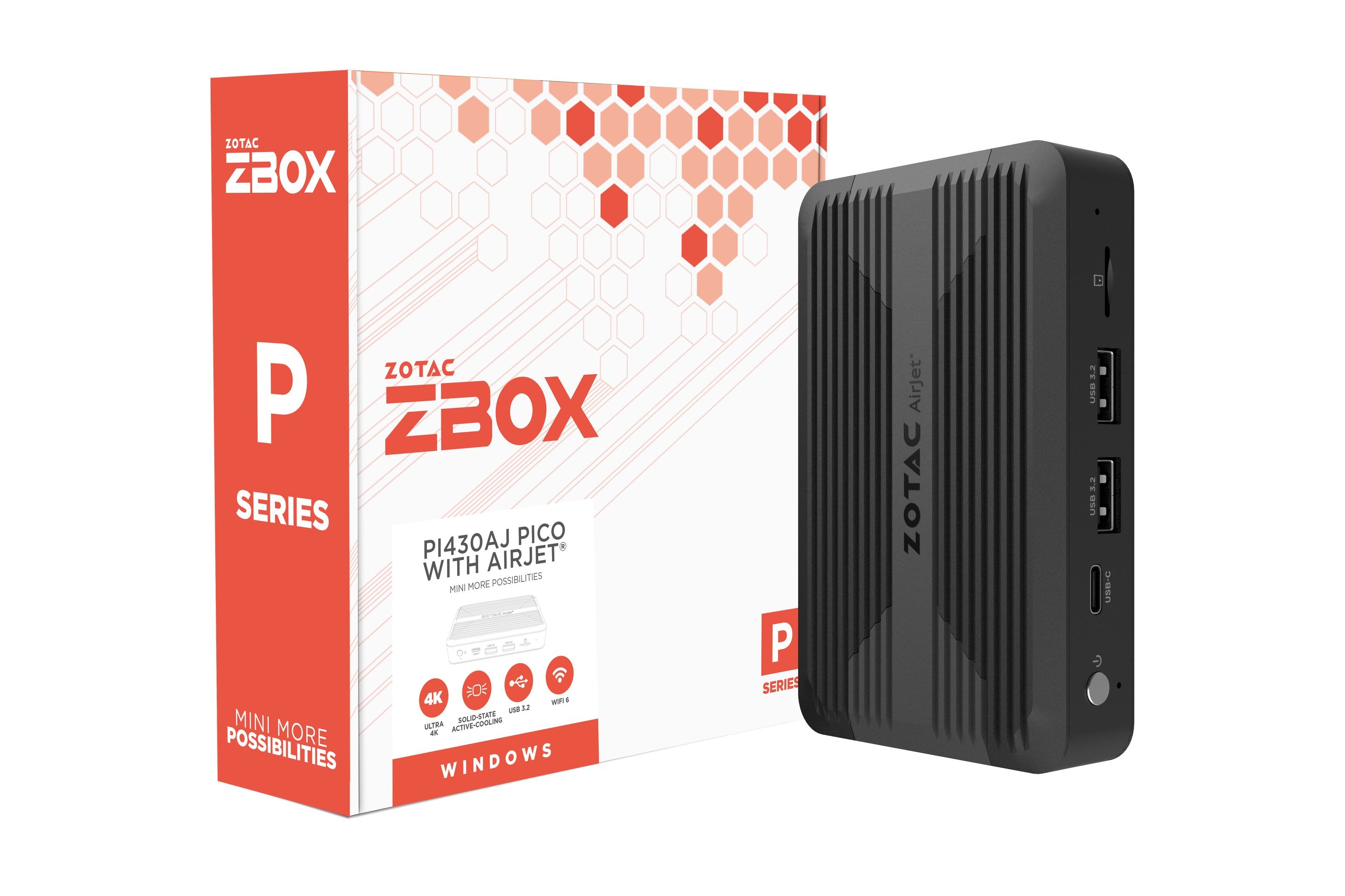 ZOTAC ZBOX PI430AJ PICO i3-N300 8GB/512GB Intel UHD W11