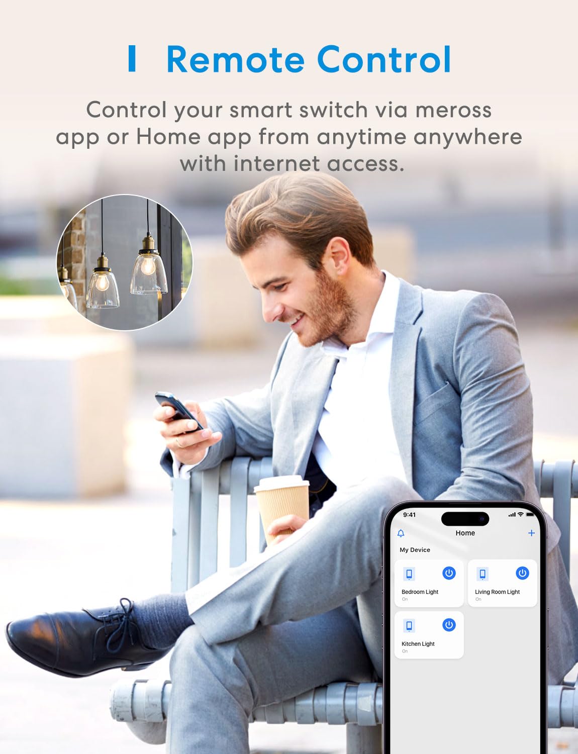 Meross Smart Wi-Fi 1 Way Wall Switch