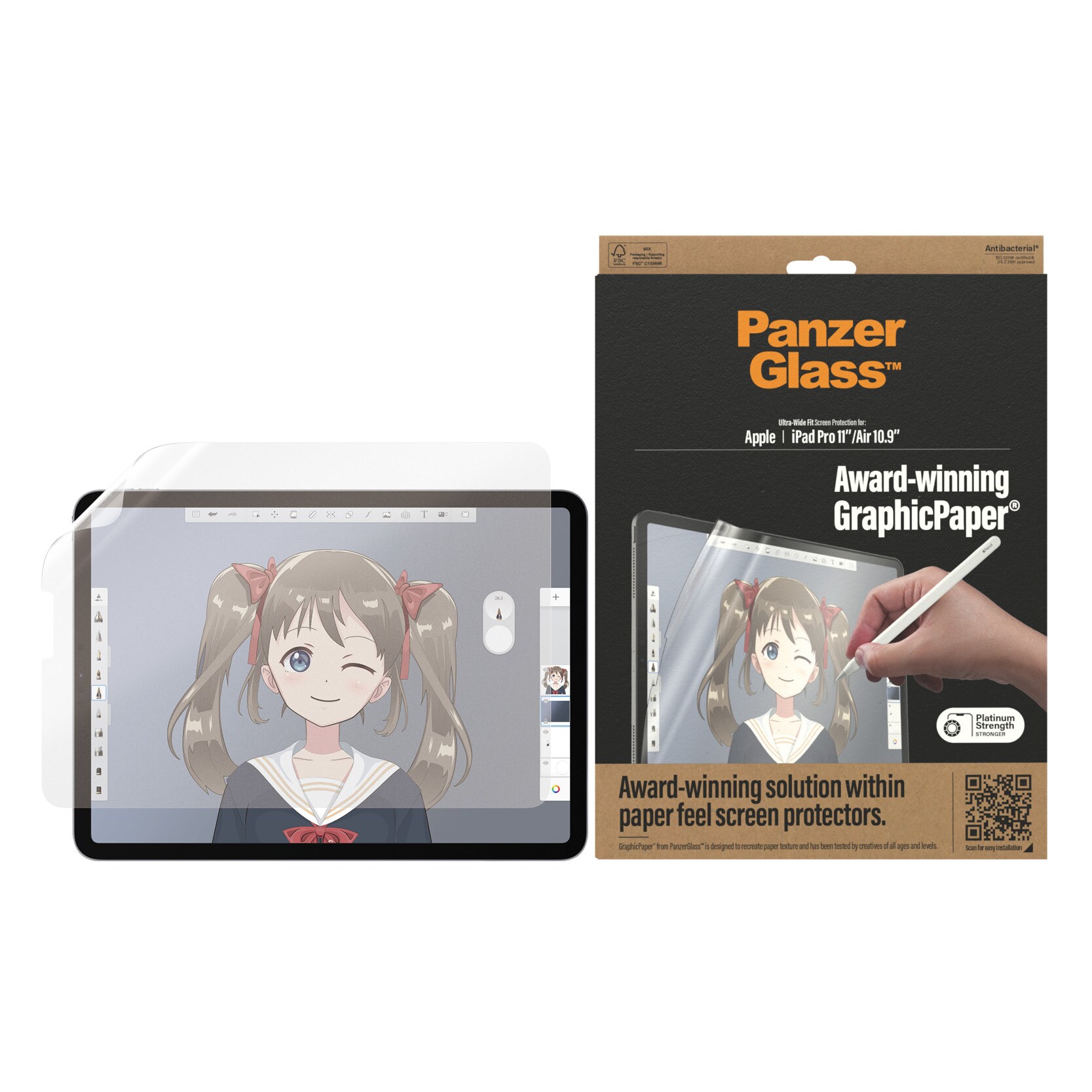 PanzerGlass™ GraphicPaper® Displayschutzglas für iPad Air (2020|2022), Pro 11"