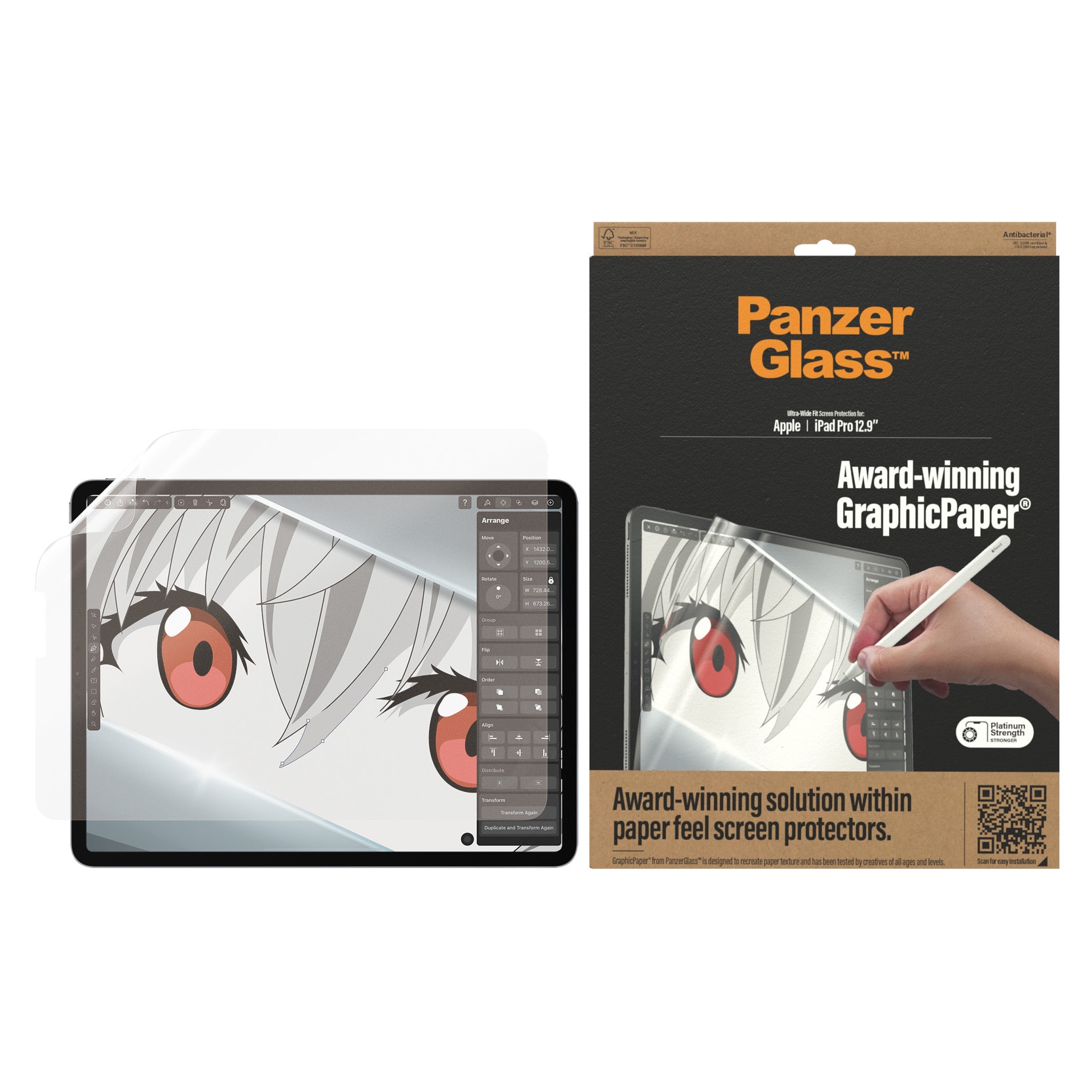 PanzerGlass™ GraphicPaper® Displayschutzglas für Apple iPad 12.9″