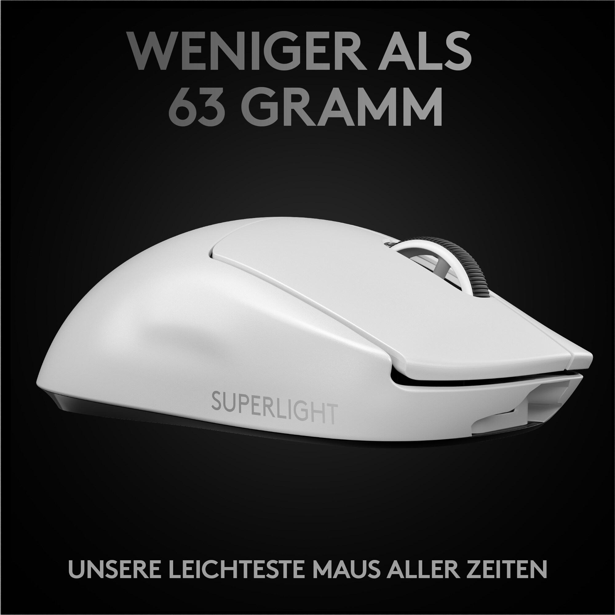 Logitech PRO X SUPERLIGHT Kabellose Gaming Maus weiß