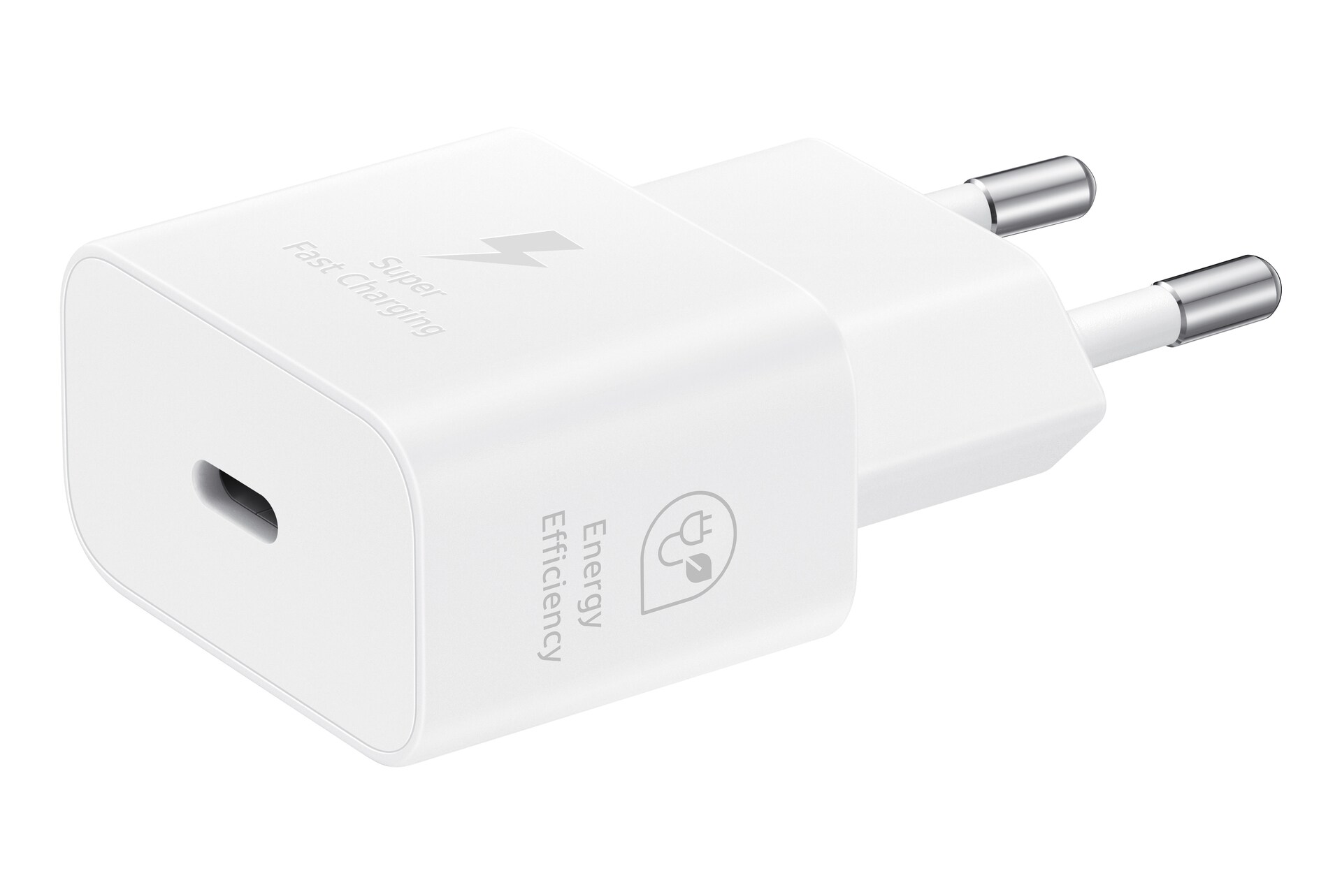 Samsung Schnellladegerät T2510 USB-C 25W mit Datenkabel, Weiß