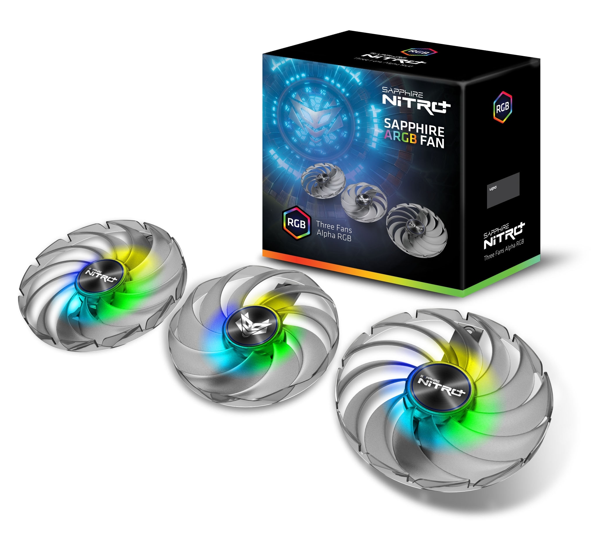 Sapphire Gear ARGB Lüfter Set (3 in 1) für 6000 Nitro+ Serie